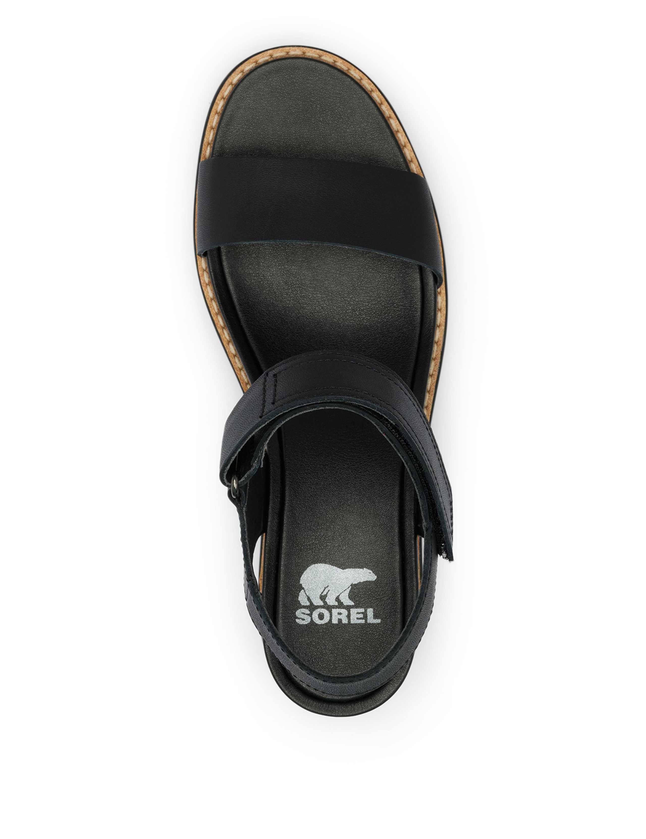 Joanie Leather Ankle Strap Wedge Sandals 6 of 9