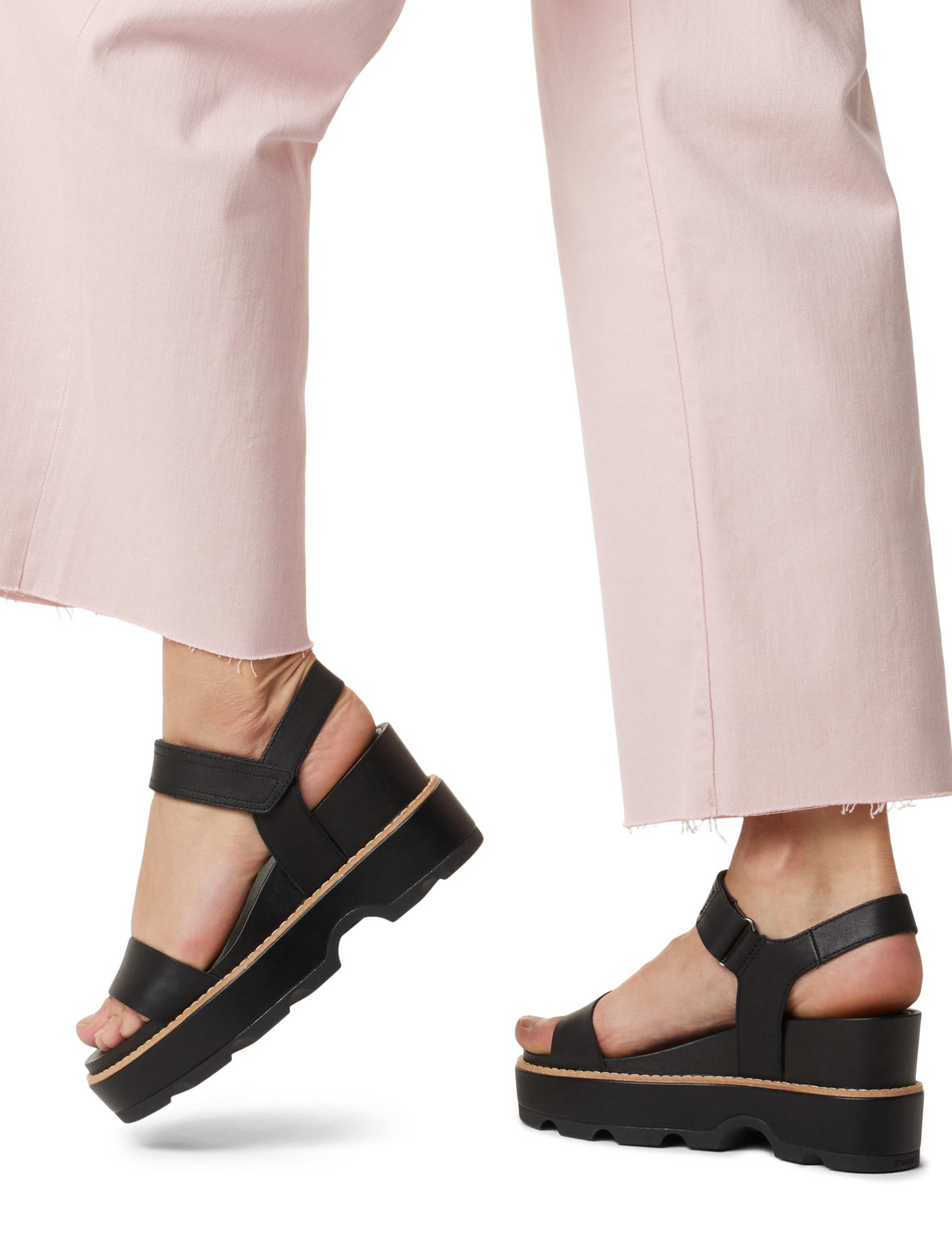 Joanie Leather Ankle Strap Wedge Sandals 7 of 9