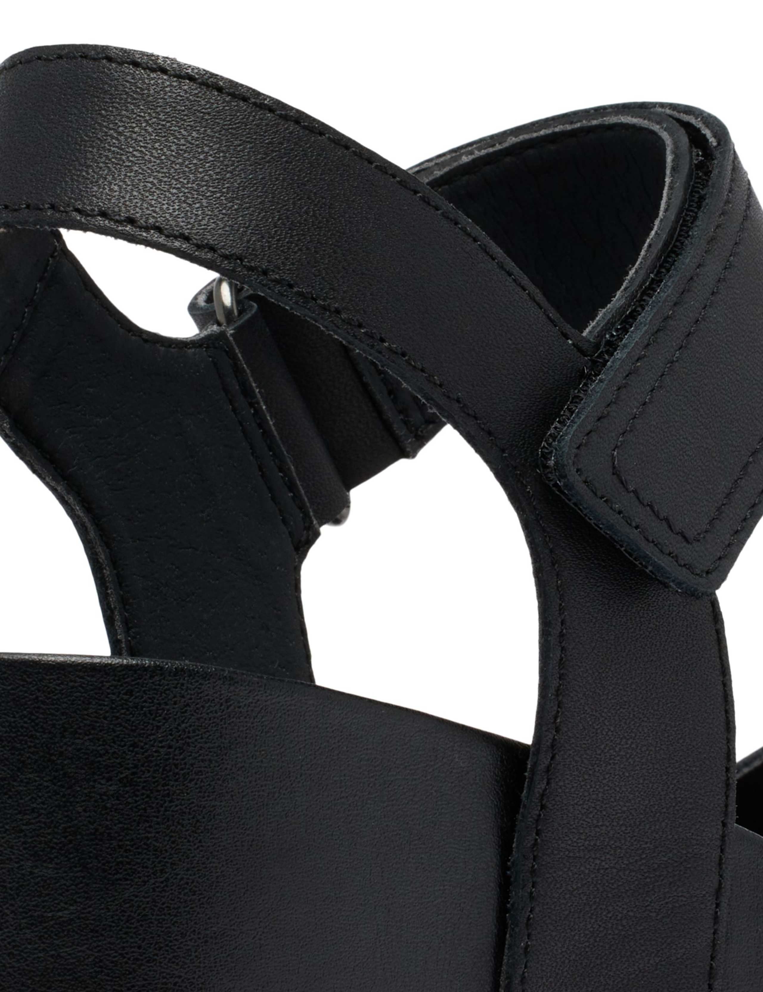 Joanie Leather Ankle Strap Wedge Sandals 8 of 9