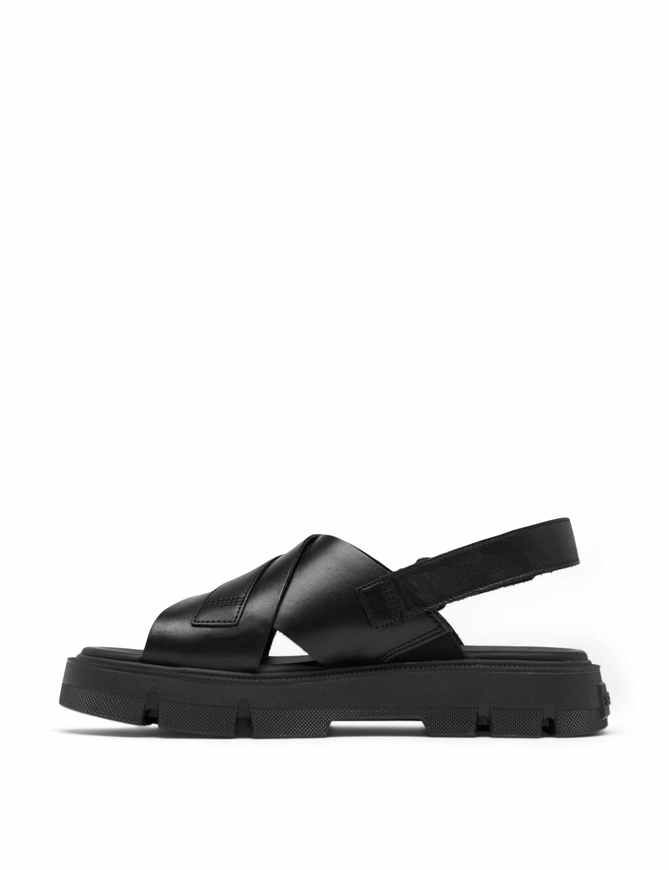 Rein Leather Crossover Chunky Flat Sandals 5 of 8