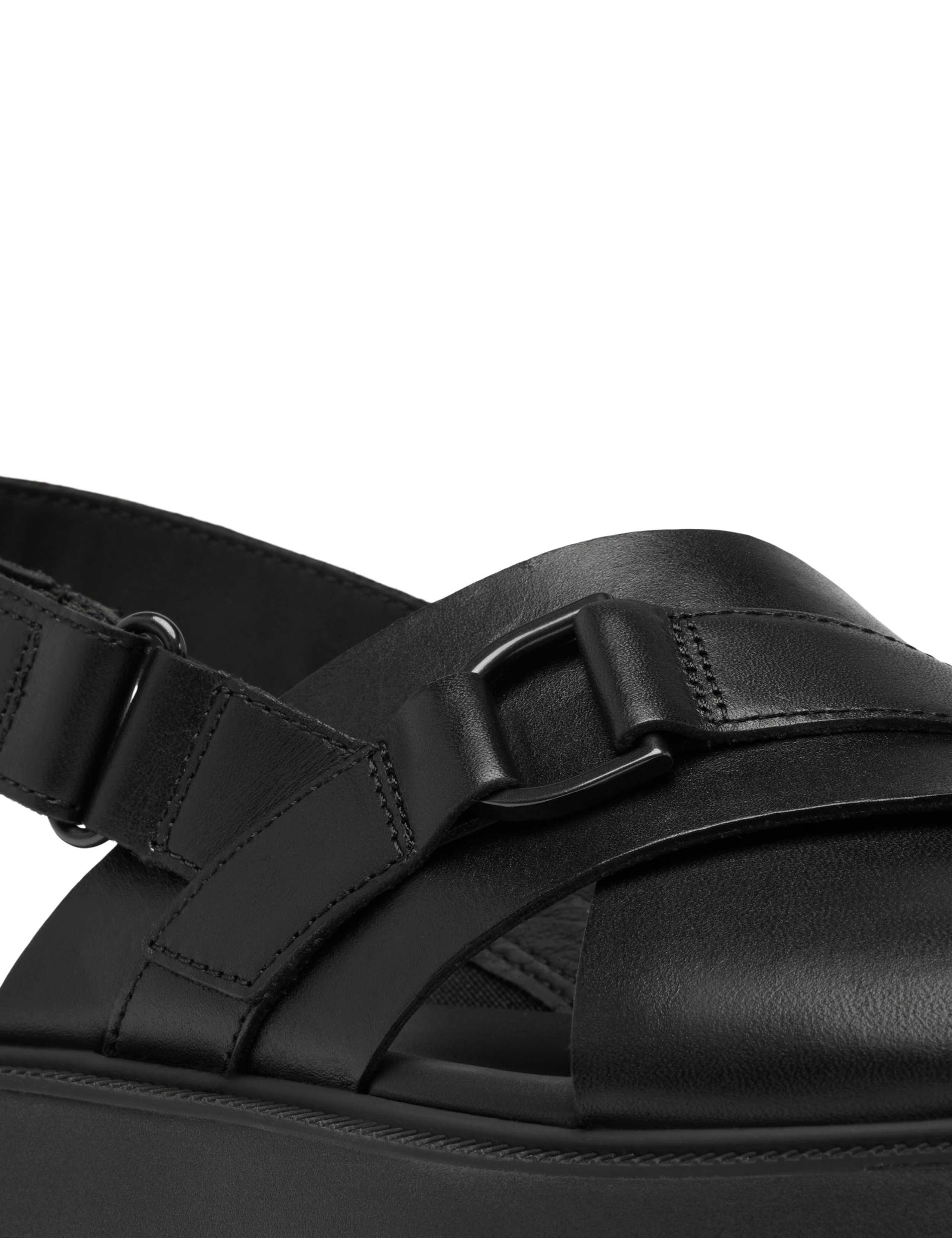 Rein Leather Crossover Chunky Flat Sandals 6 of 8