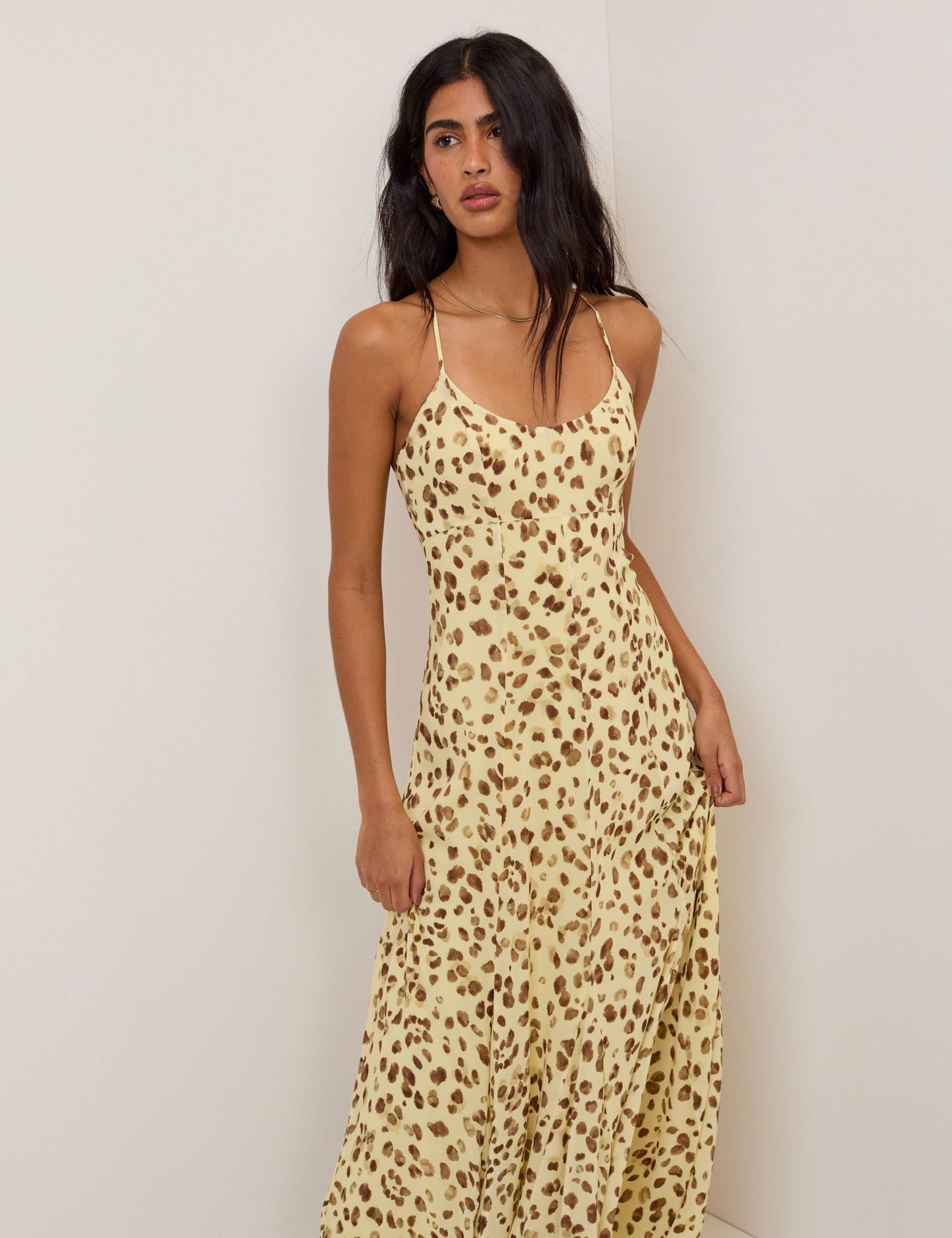 Printed Scoop Neck Midaxi Slip Dress 6 of 6