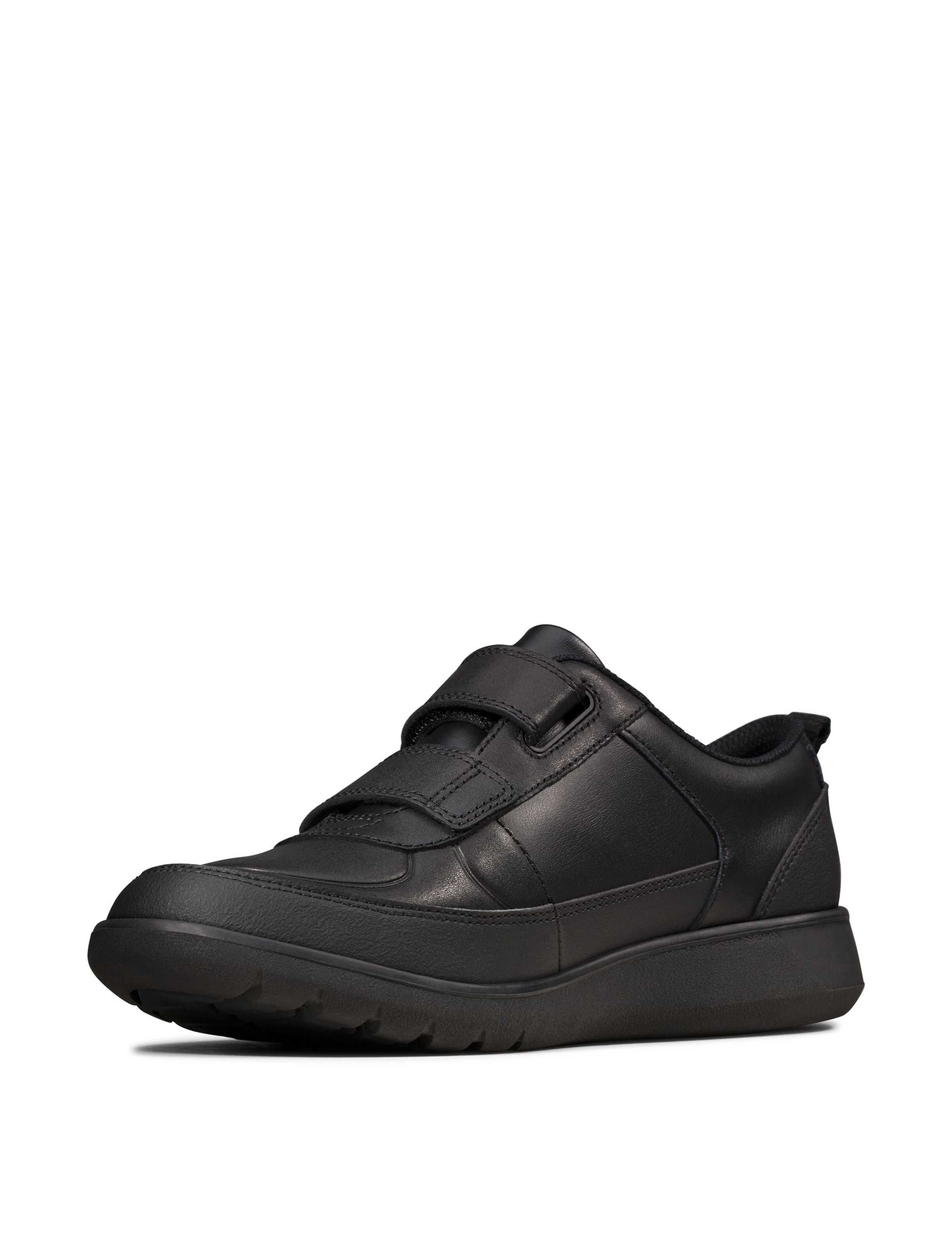 Kids' Leather Riptape School Shoes (3 Large - 9 Large) 5 of 7