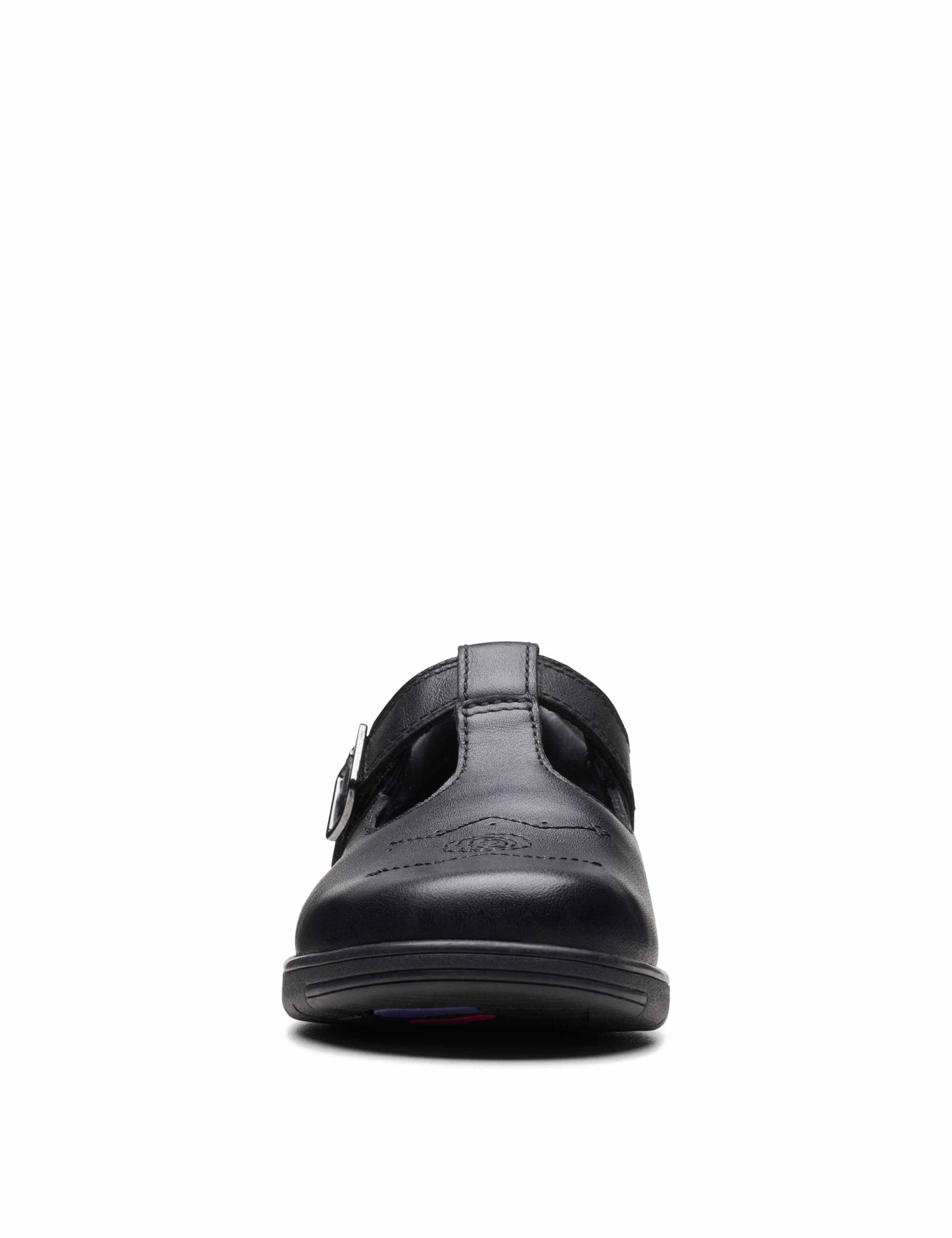 Kids' Leather Riptape School Shoes (8 Small - 2 Large) 4 of 7