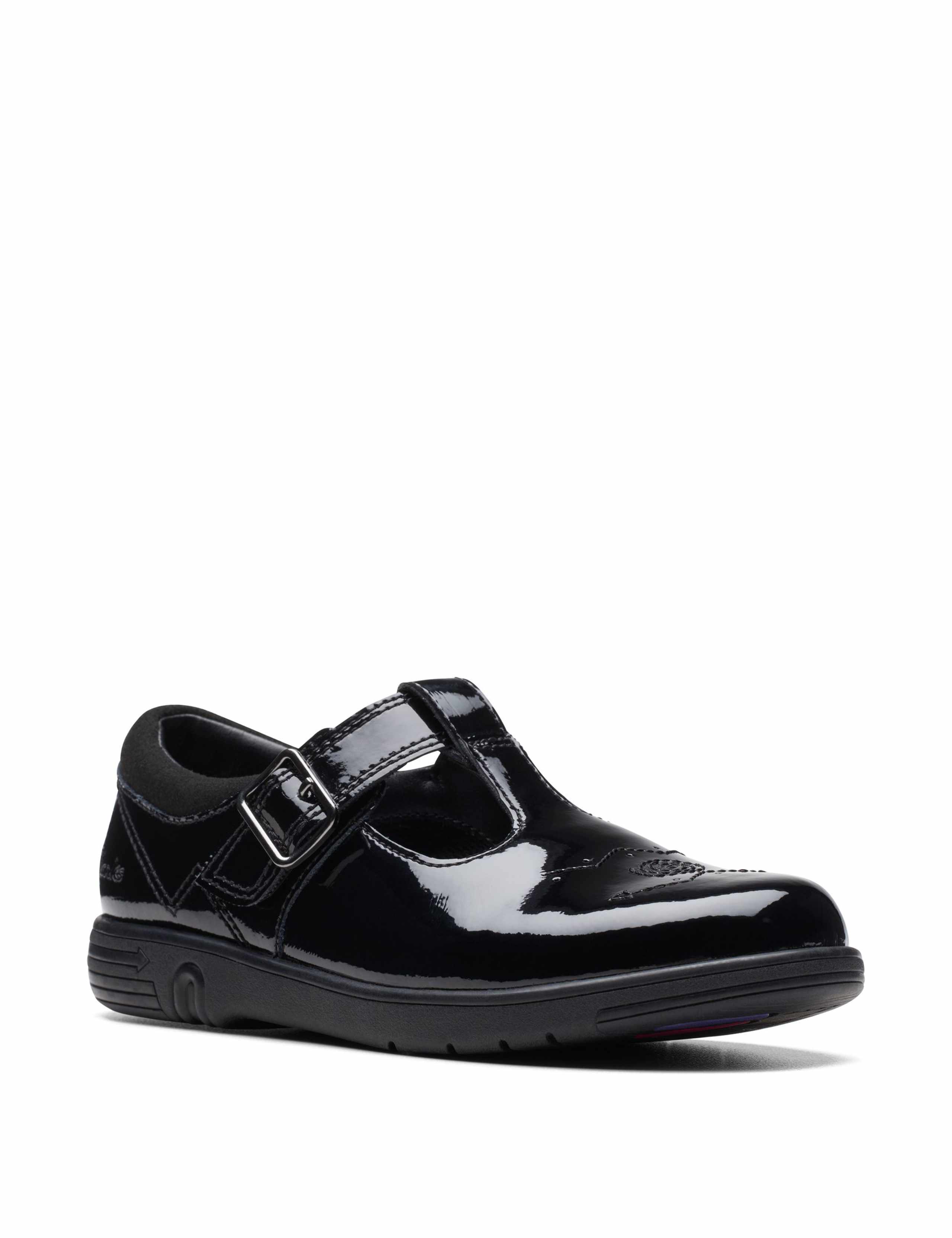Kids' Patent T Bar Shoes (8 Small - 3½ Large) 2 of 7