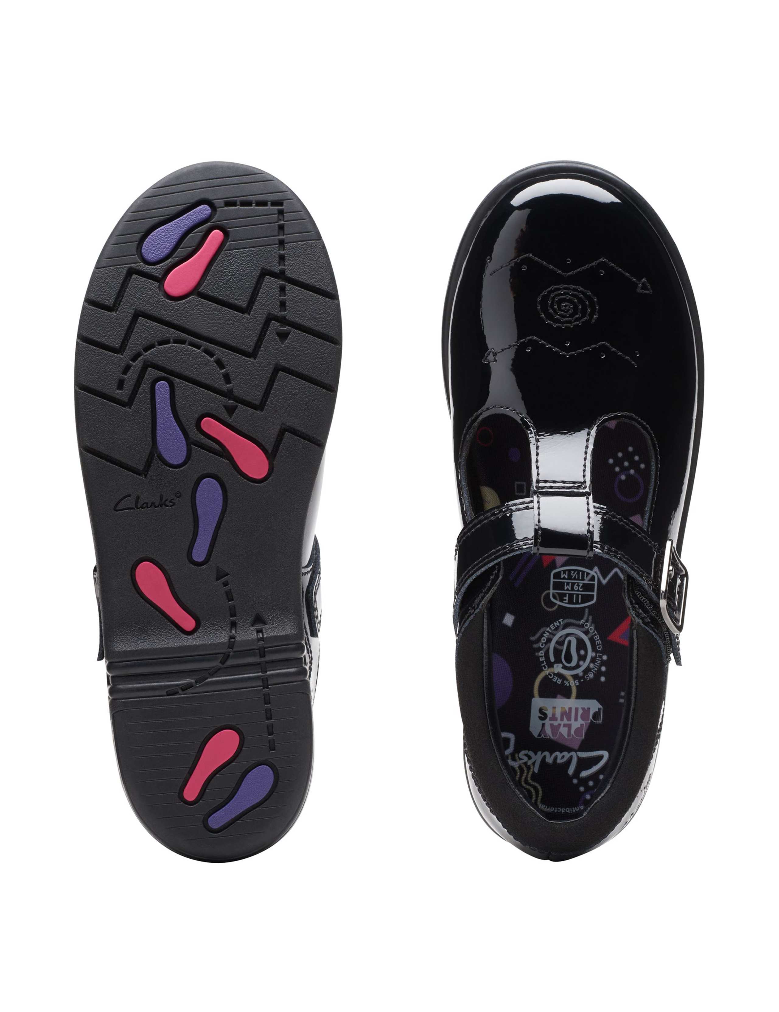 Kids' Patent T Bar Shoes (8 Small - 3½ Large) 5 of 7