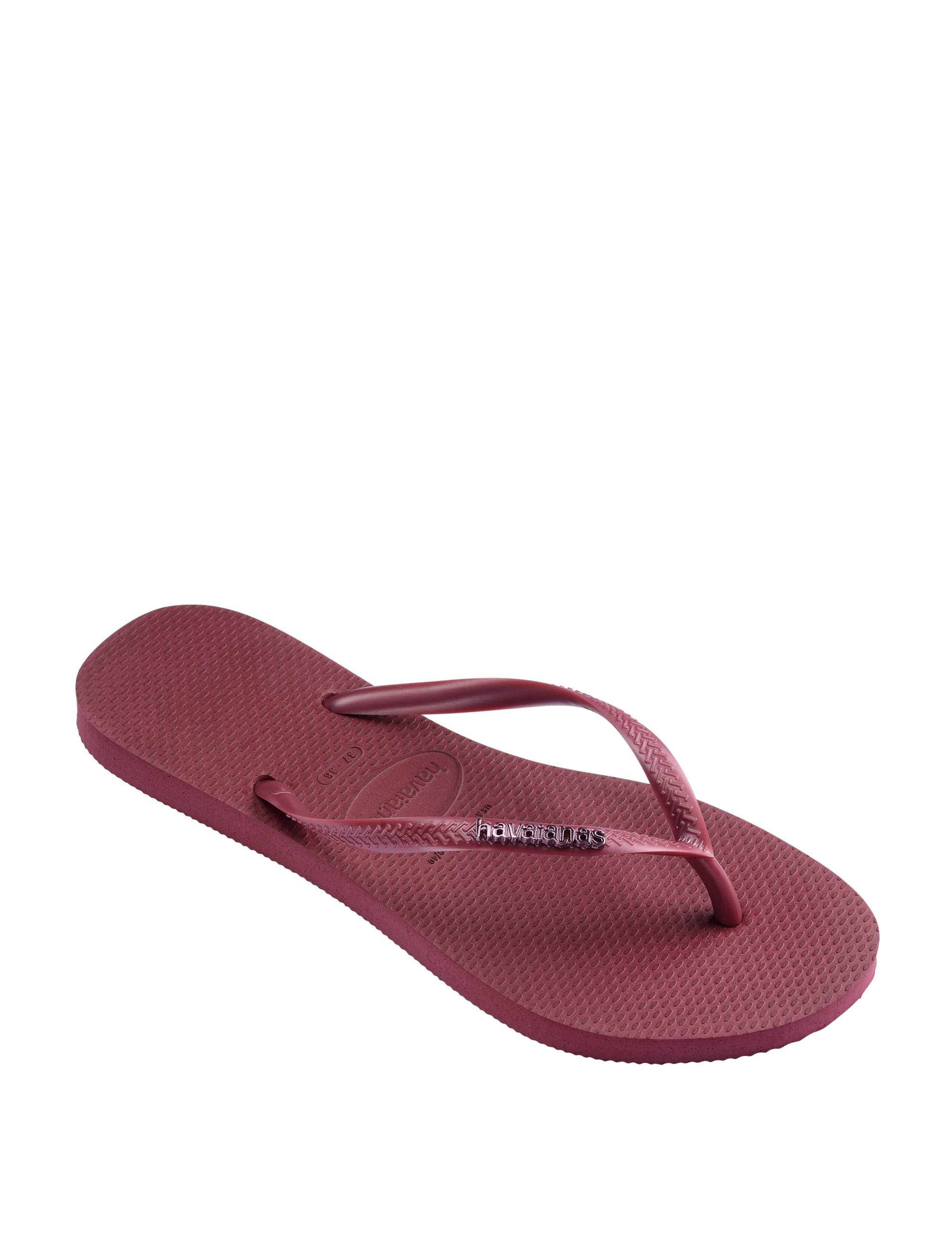Slim Metallic Flip Flops 3 of 4
