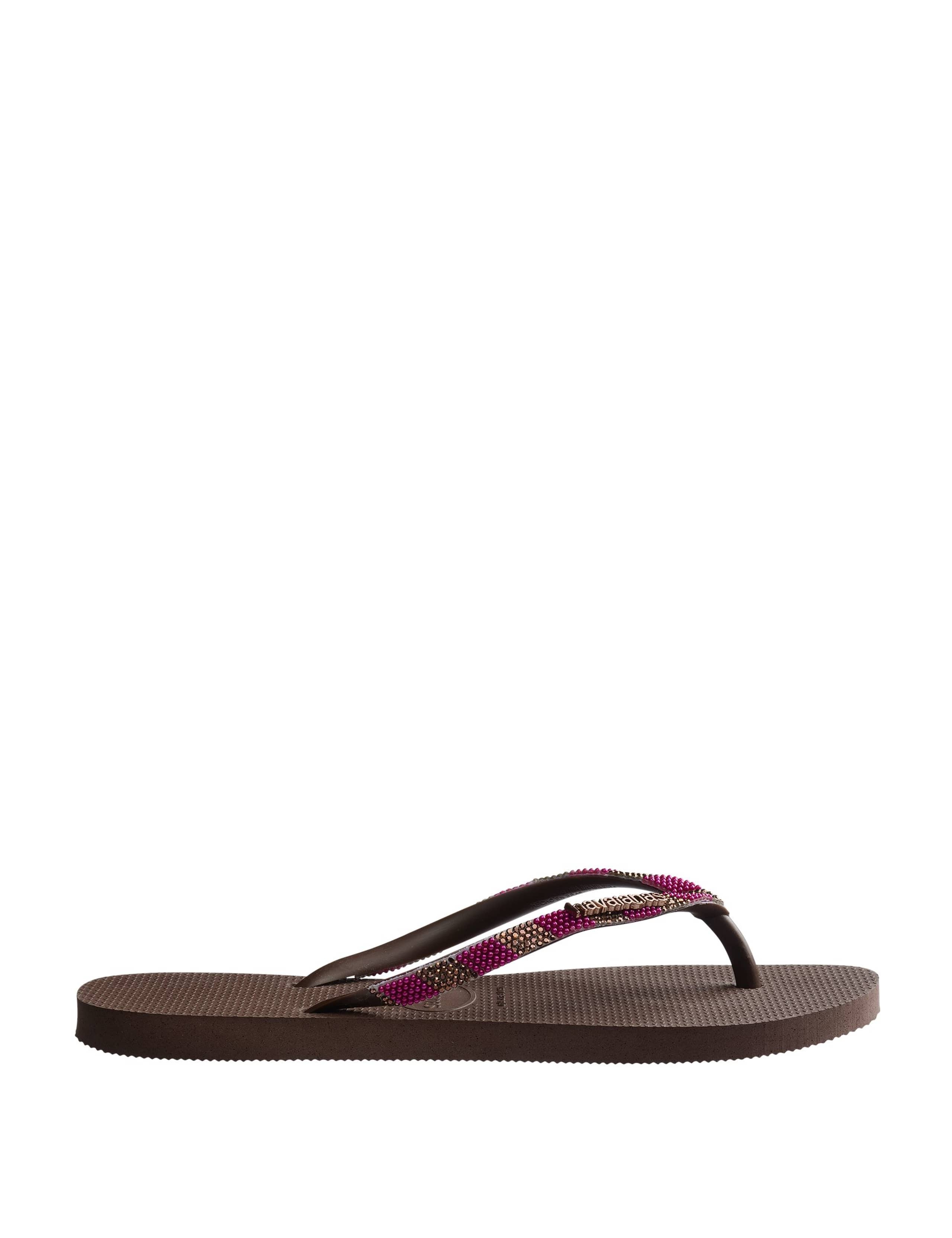 Embellished Sparkle Flat Flip Flops 7 of 11
