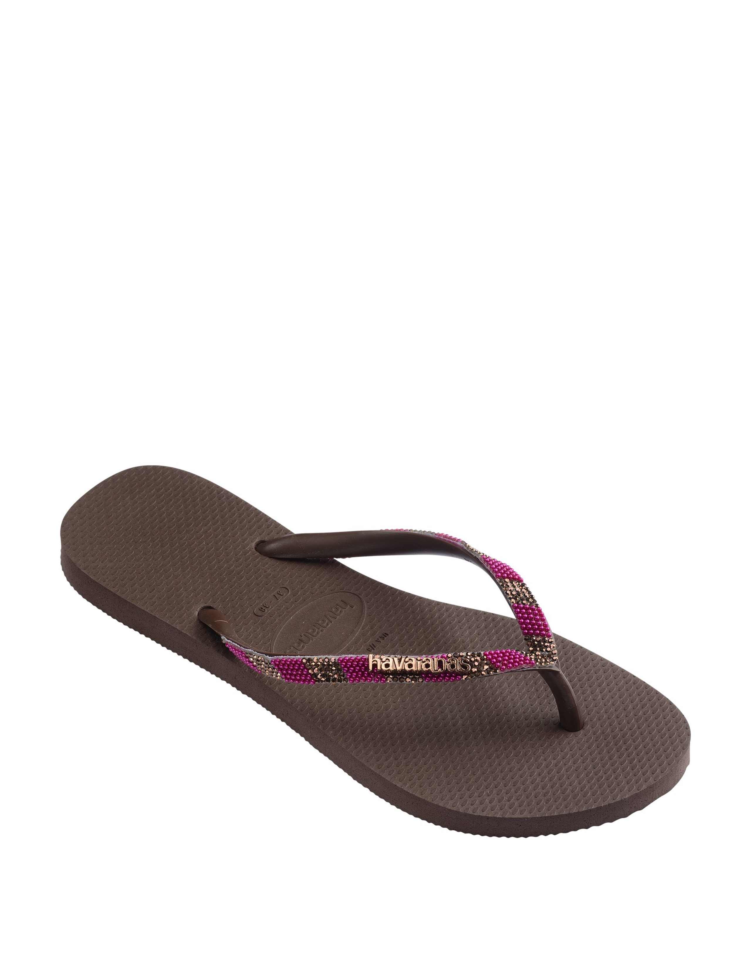 Embellished Sparkle Flat Flip Flops 9 of 11