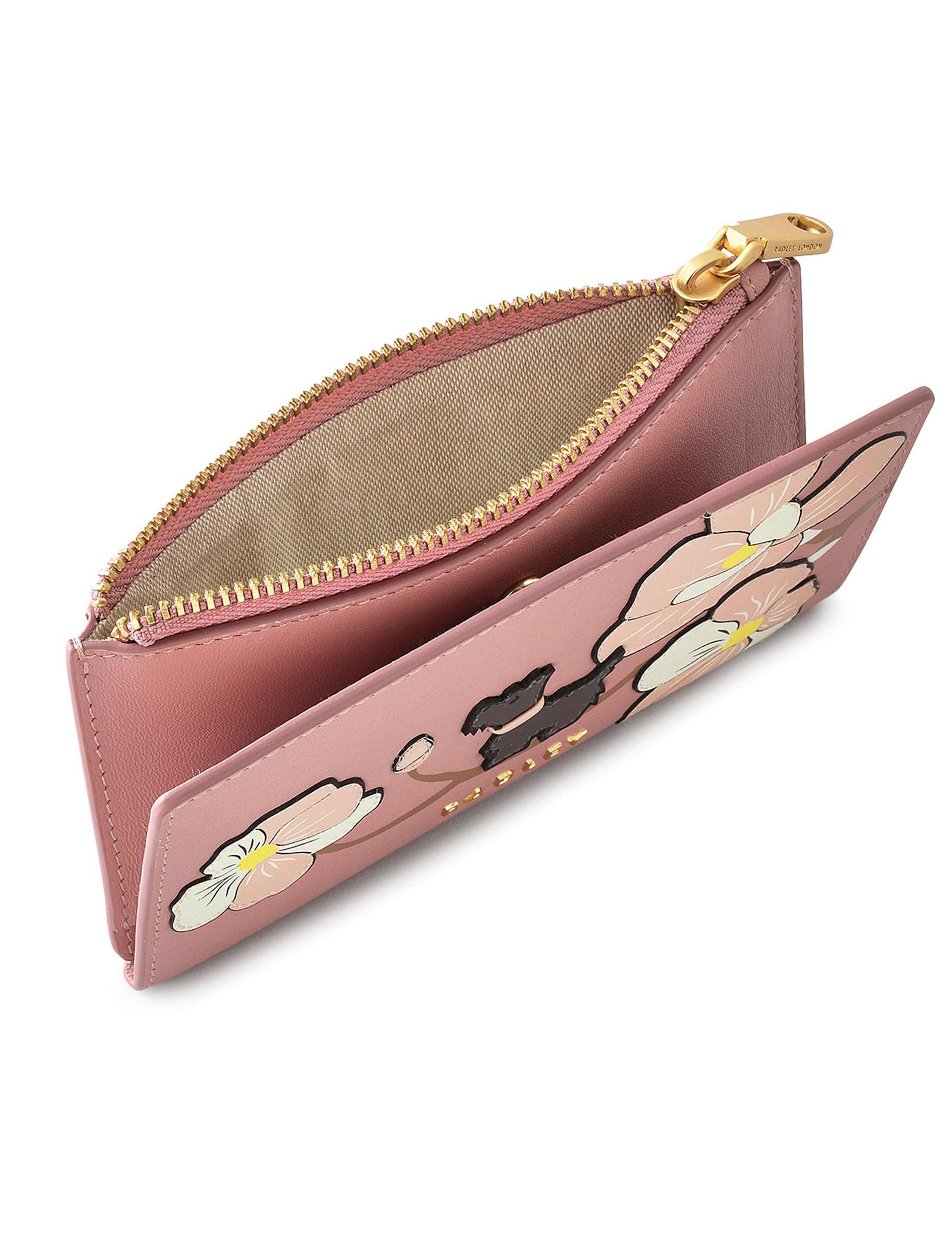Coin Street Leather Floral Foldover Purse 4 of 4