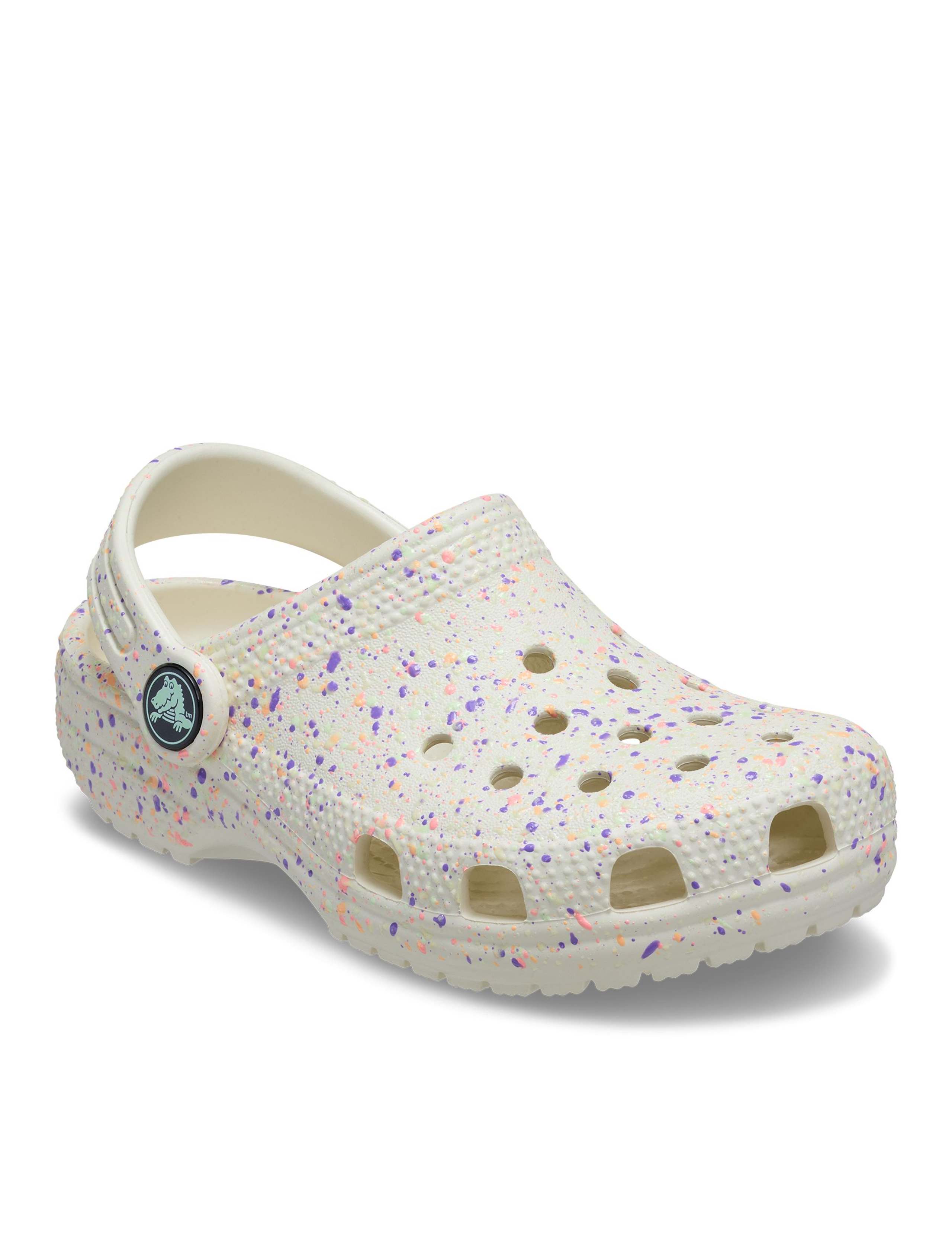 Kids' Glow Paint Spatter Clogs (11 Small - 3 Large) 2 of 6