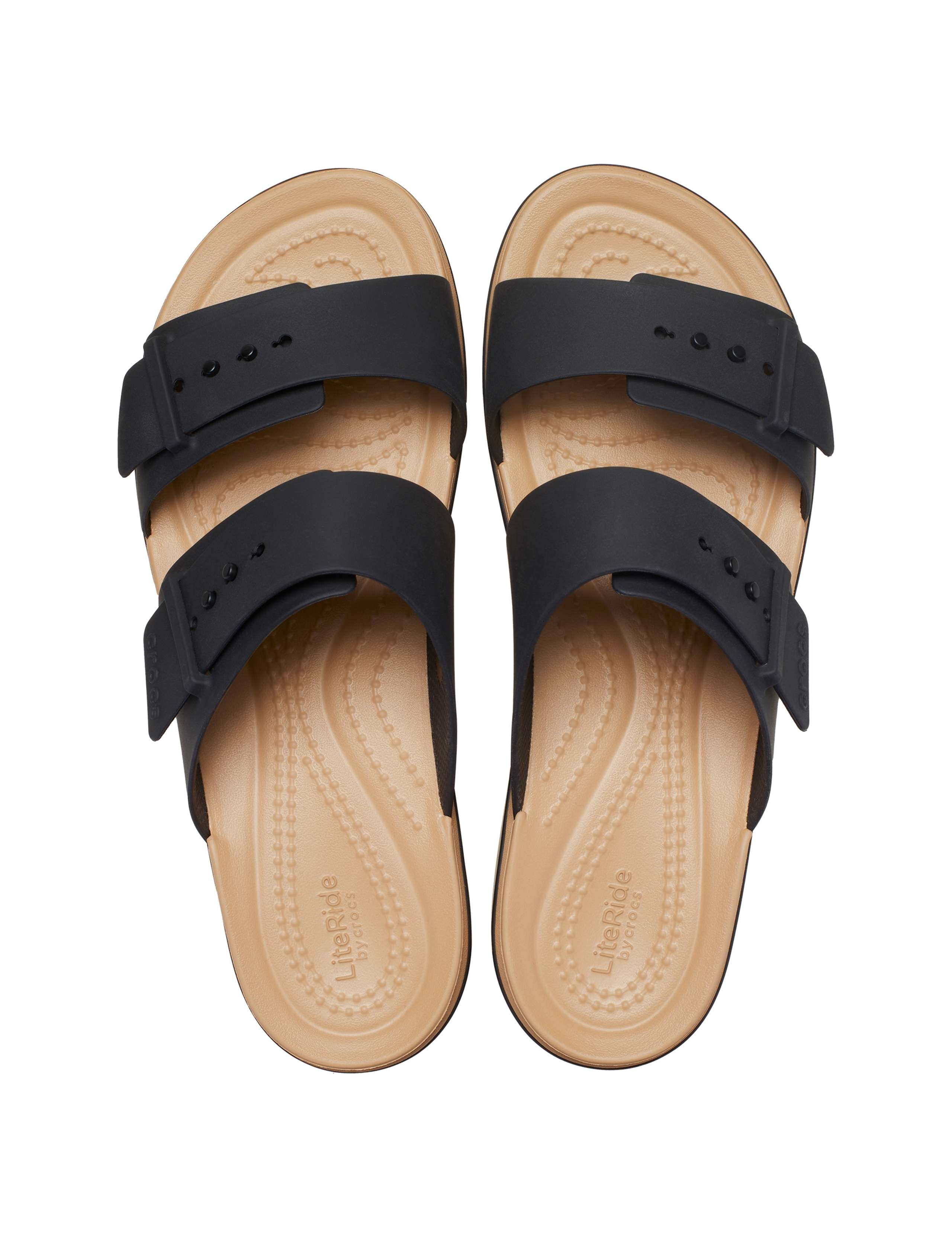 Brooklyn Buckle Matte Wrap Flatform Sliders 2 of 4