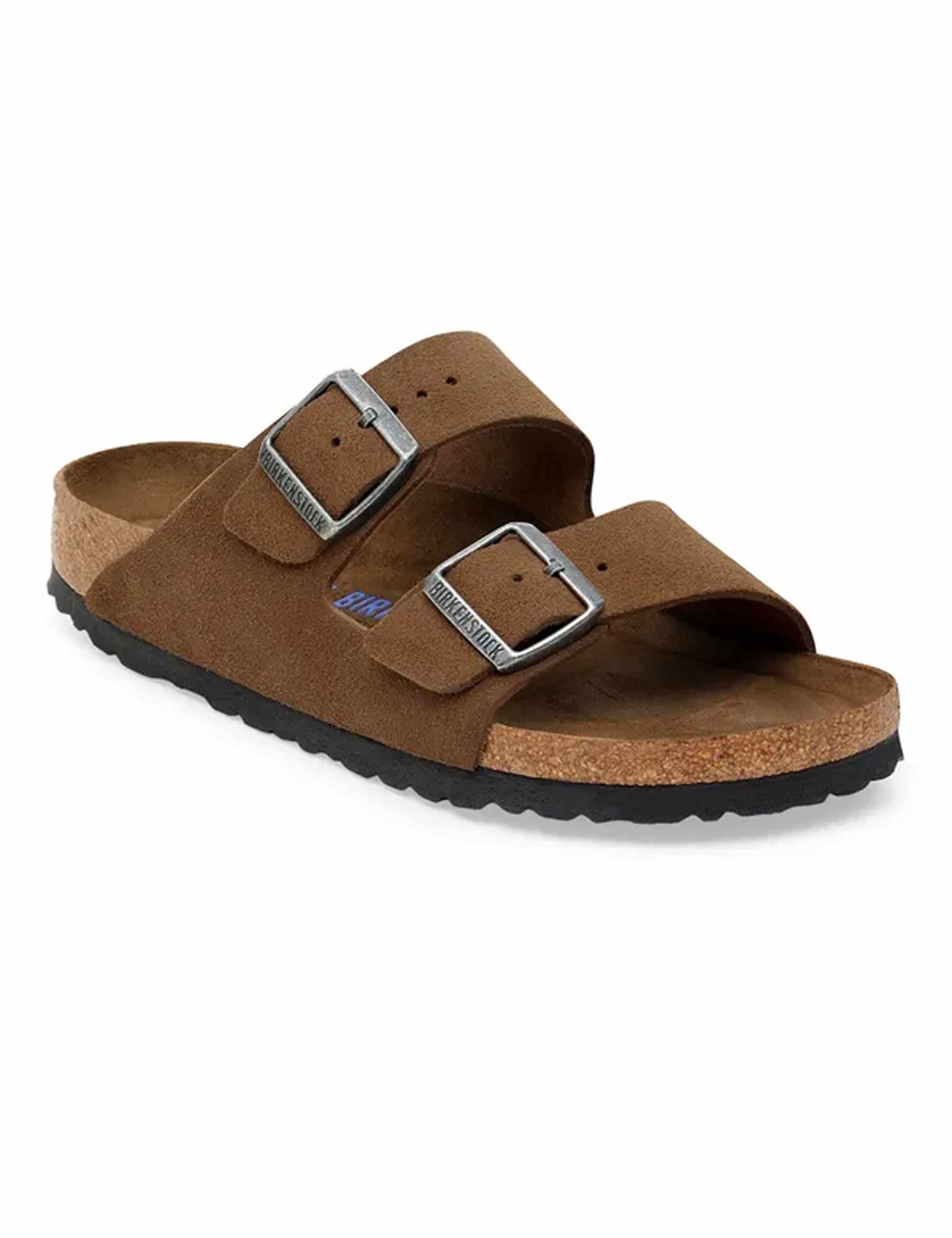 Arizona Suede Buckle Flat Sandals 1 of 2