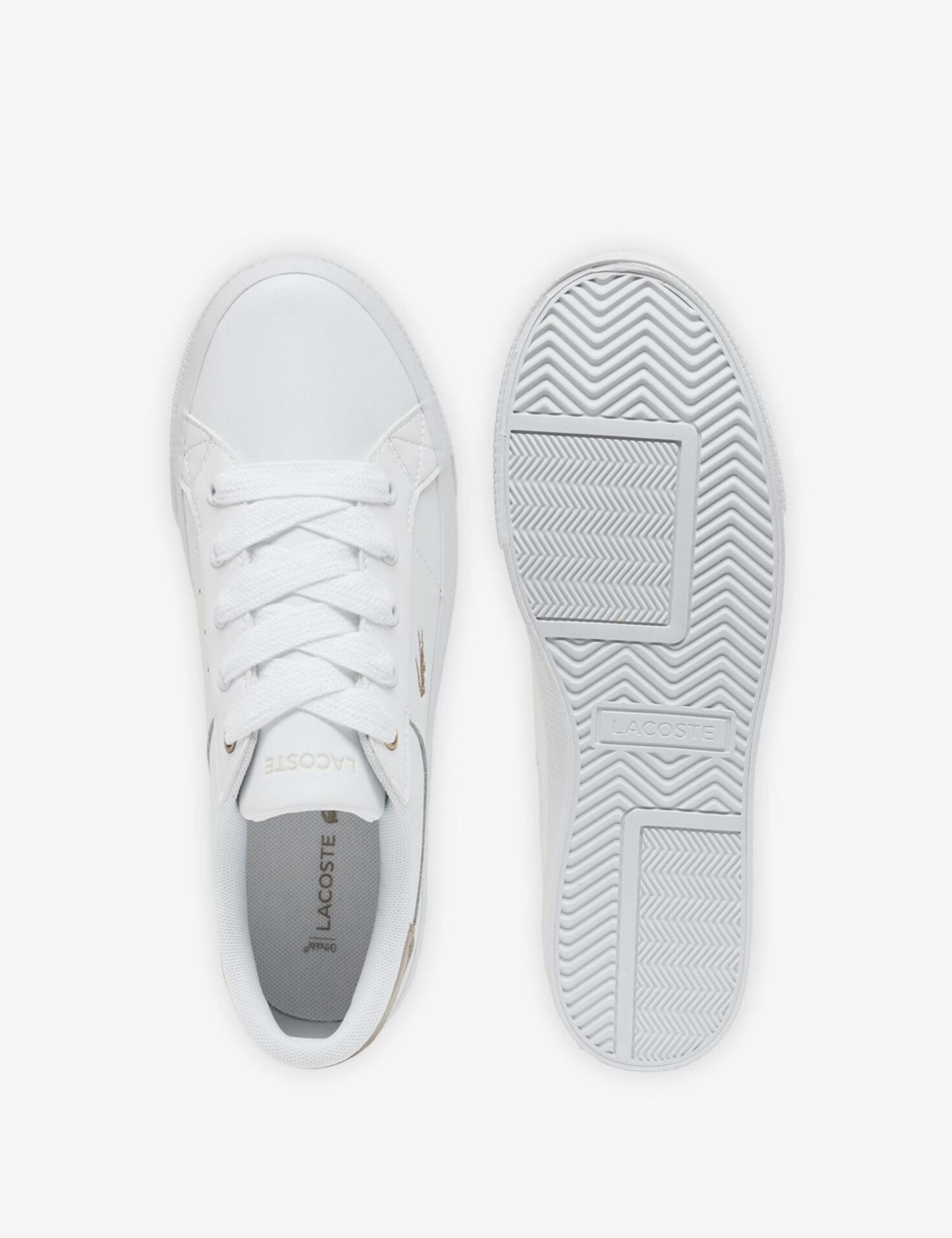 Leather Lace Up Platform Trainers 2 of 8