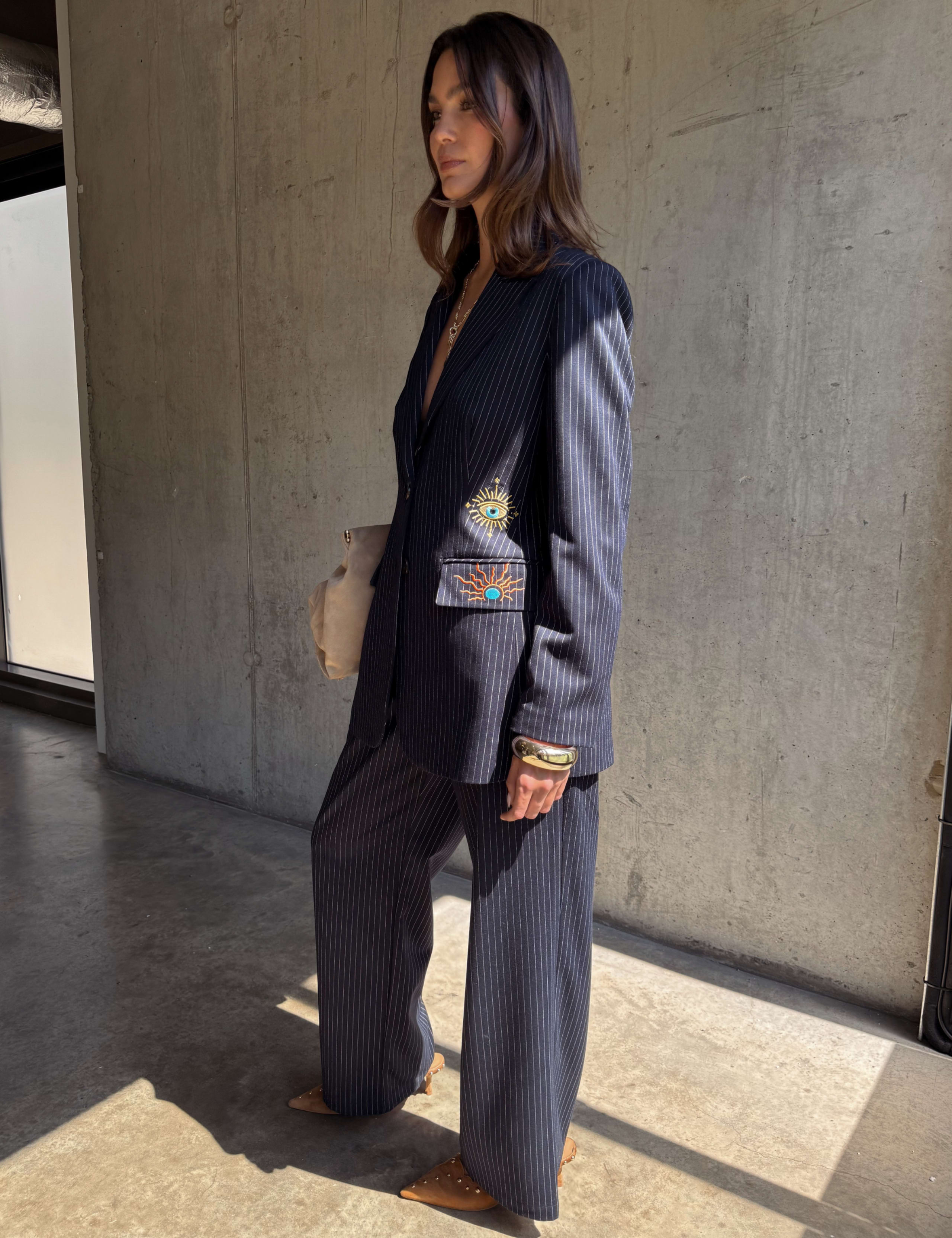 Tailored Striped Blazer 2 of 7