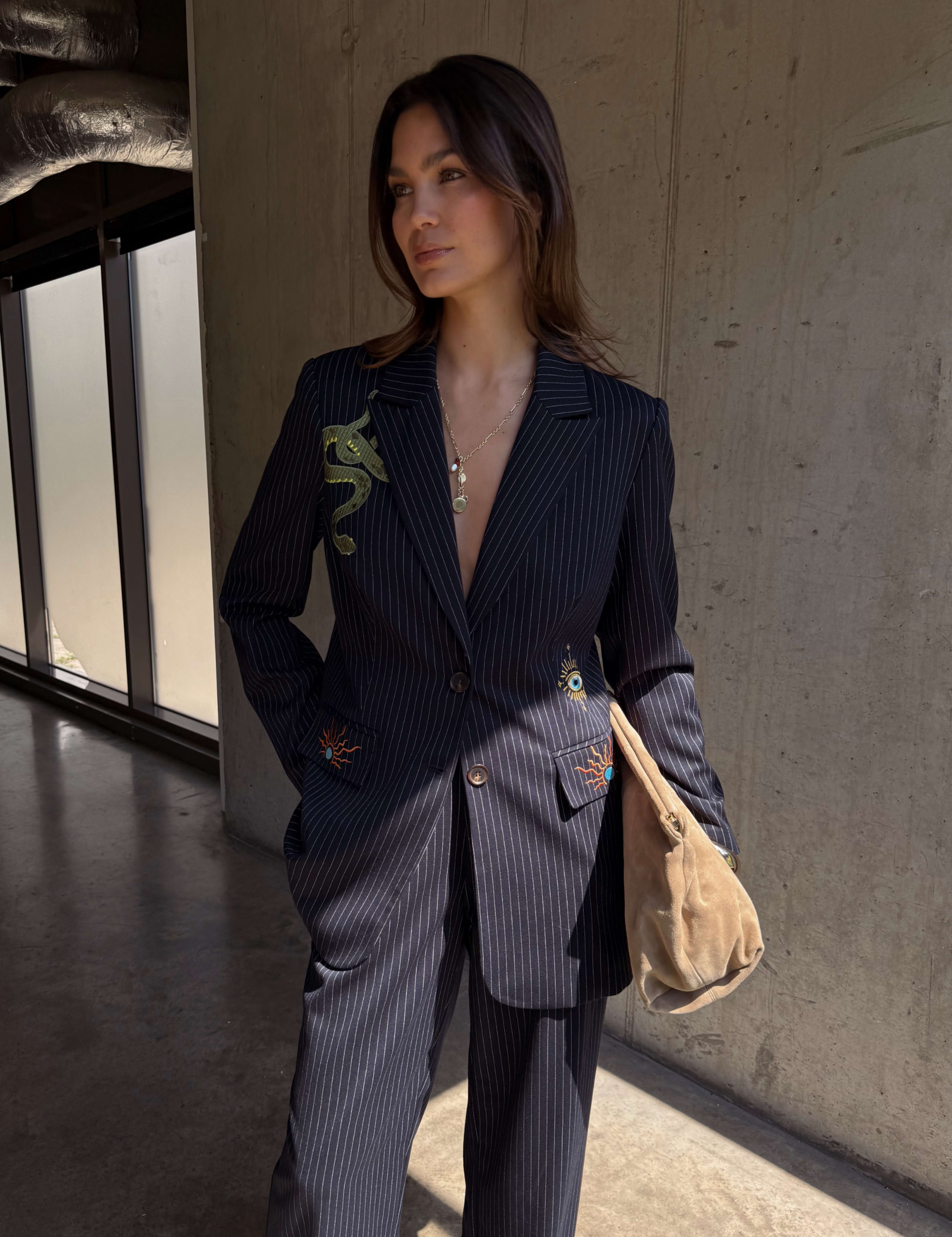 Tailored Striped Blazer 4 of 7