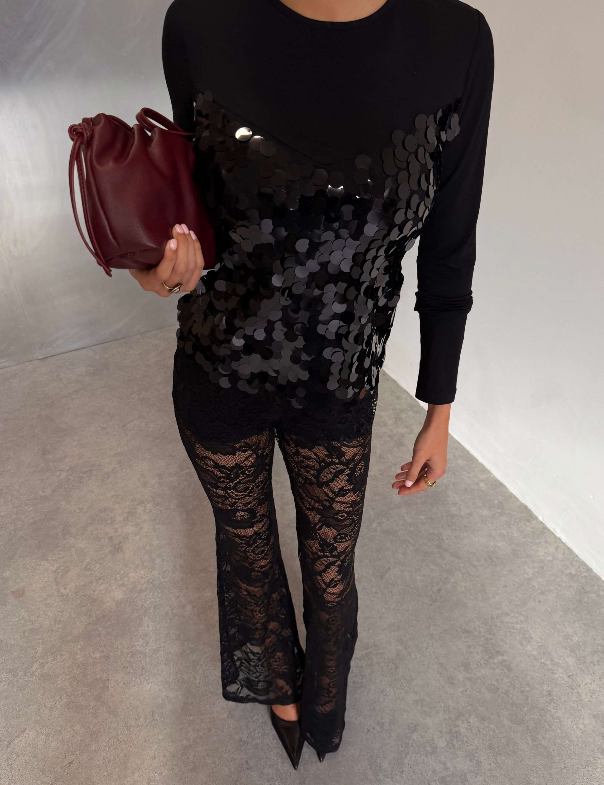 Sheer Lace Trousers 4 of 4