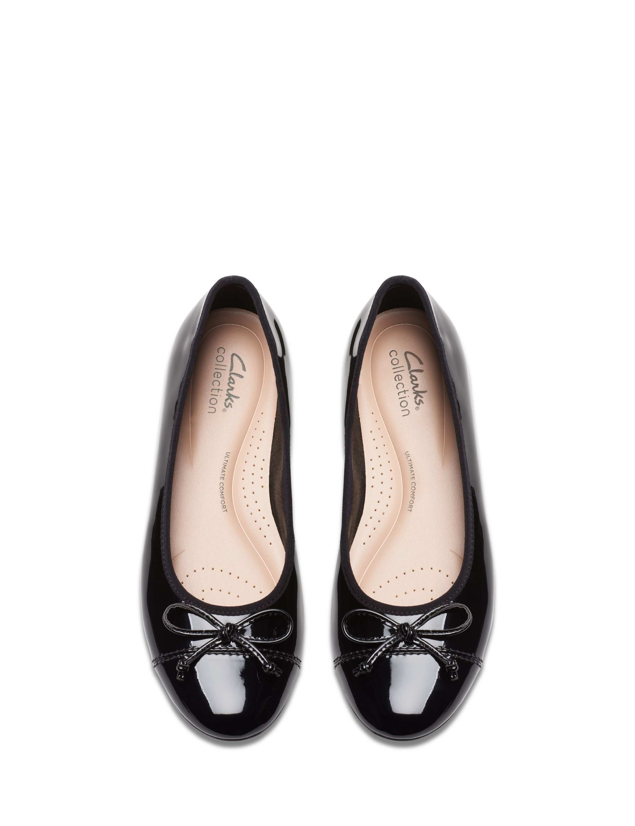 Wide Fit Patent Bow Flat Ballet Pumps 5 of 8