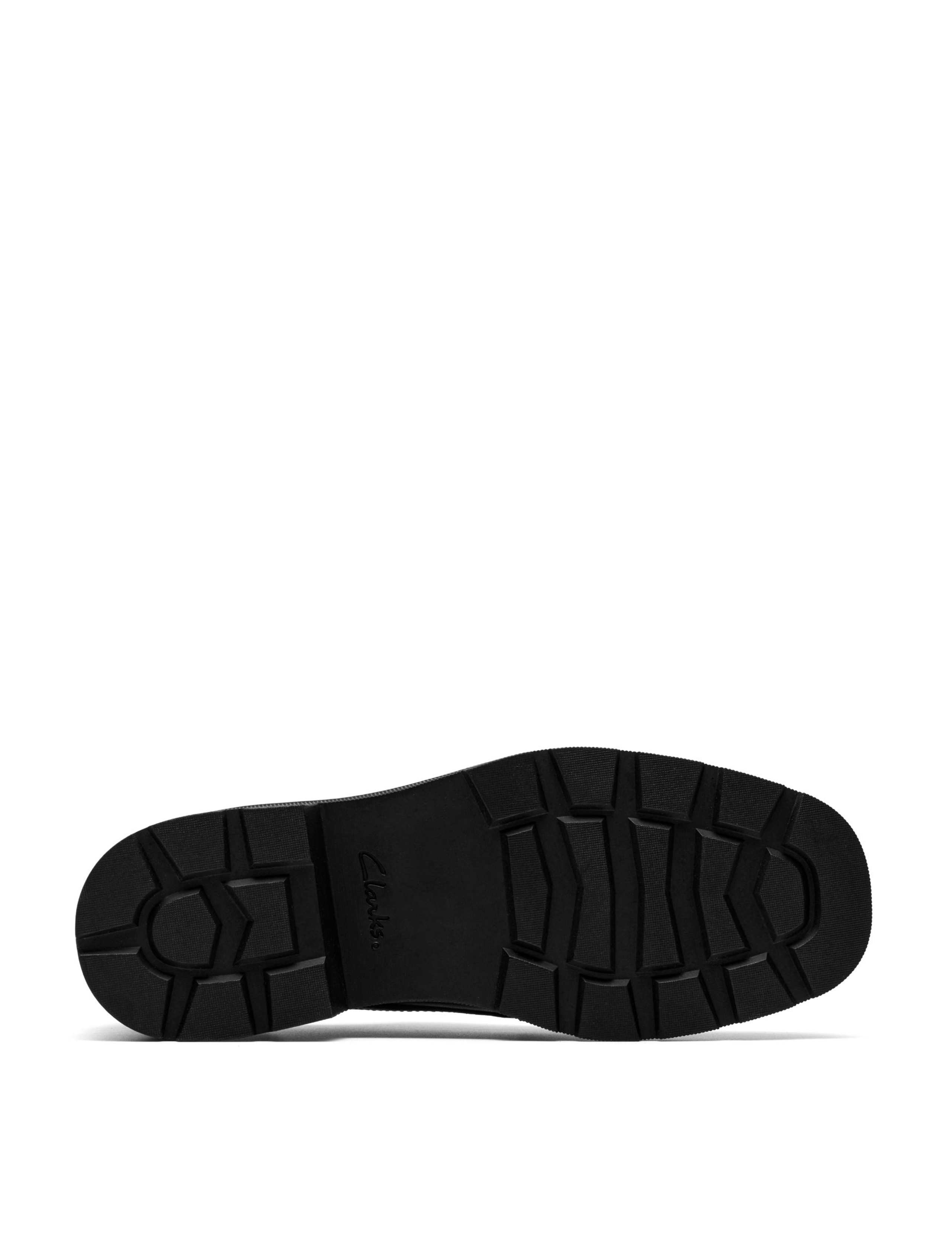 Leather Block Heel Square Toe Shoes 6 of 6