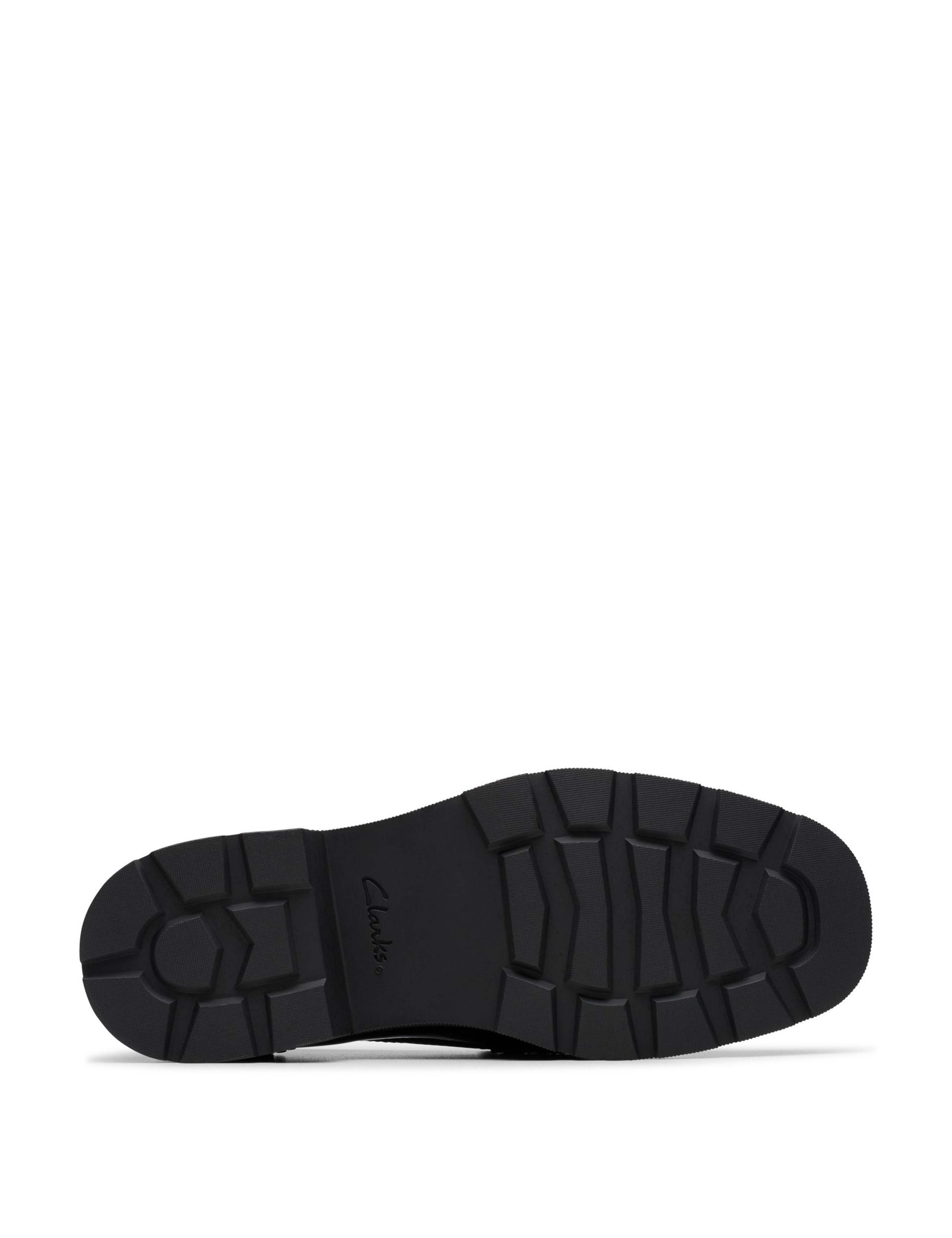 Leather Patent Tassel Block Heel Loafers 6 of 6