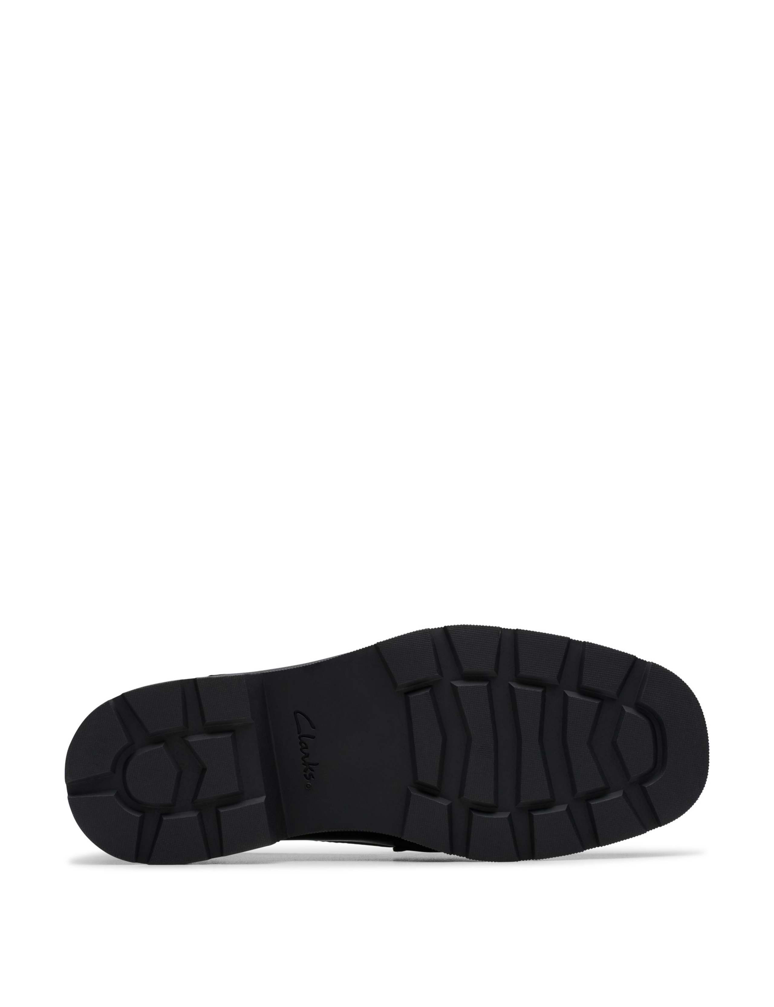 Leather Tassel Block Heel Loafers 6 of 6