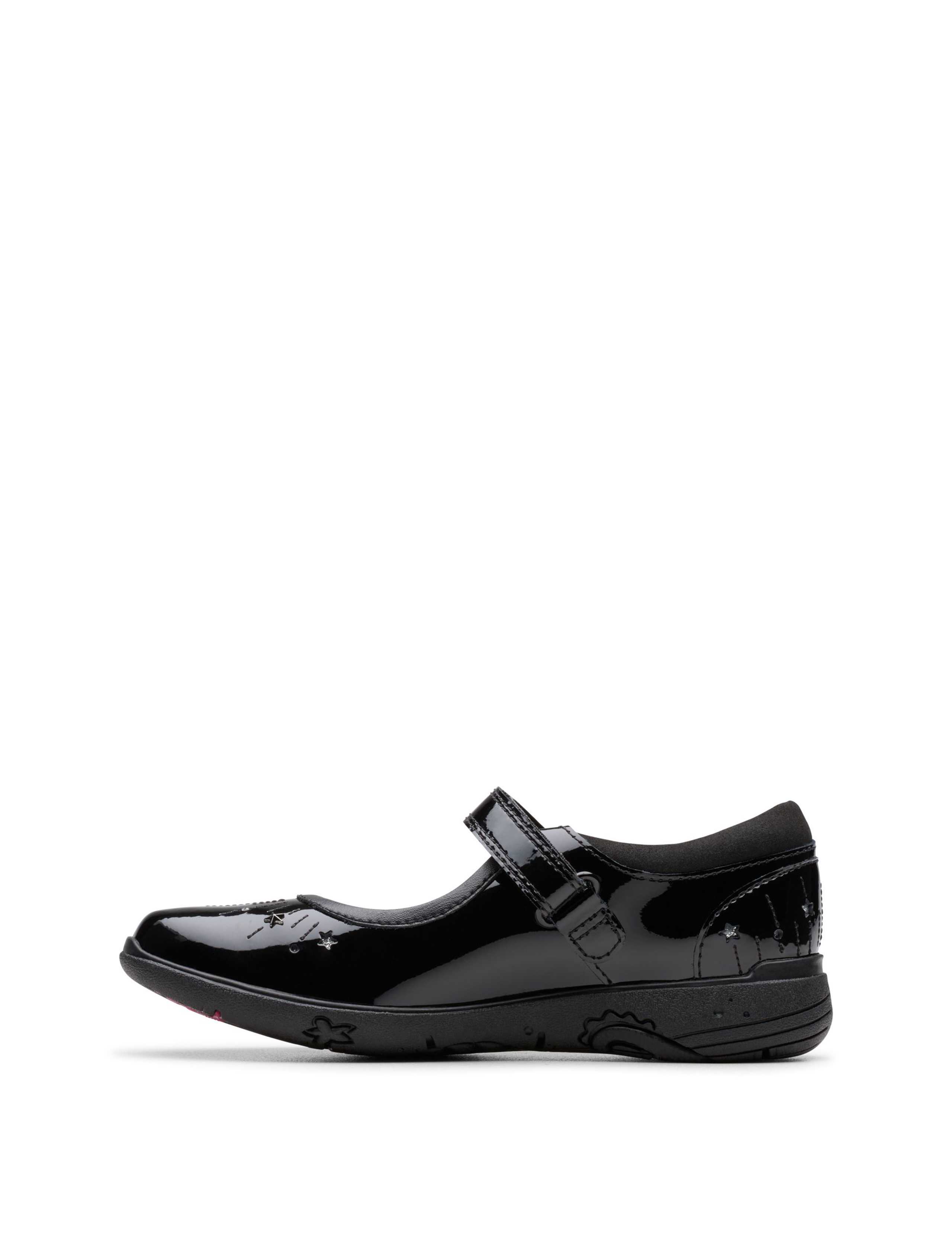 Leather Riptape School Shoes (8 Small-2½ Large) 3 of 6