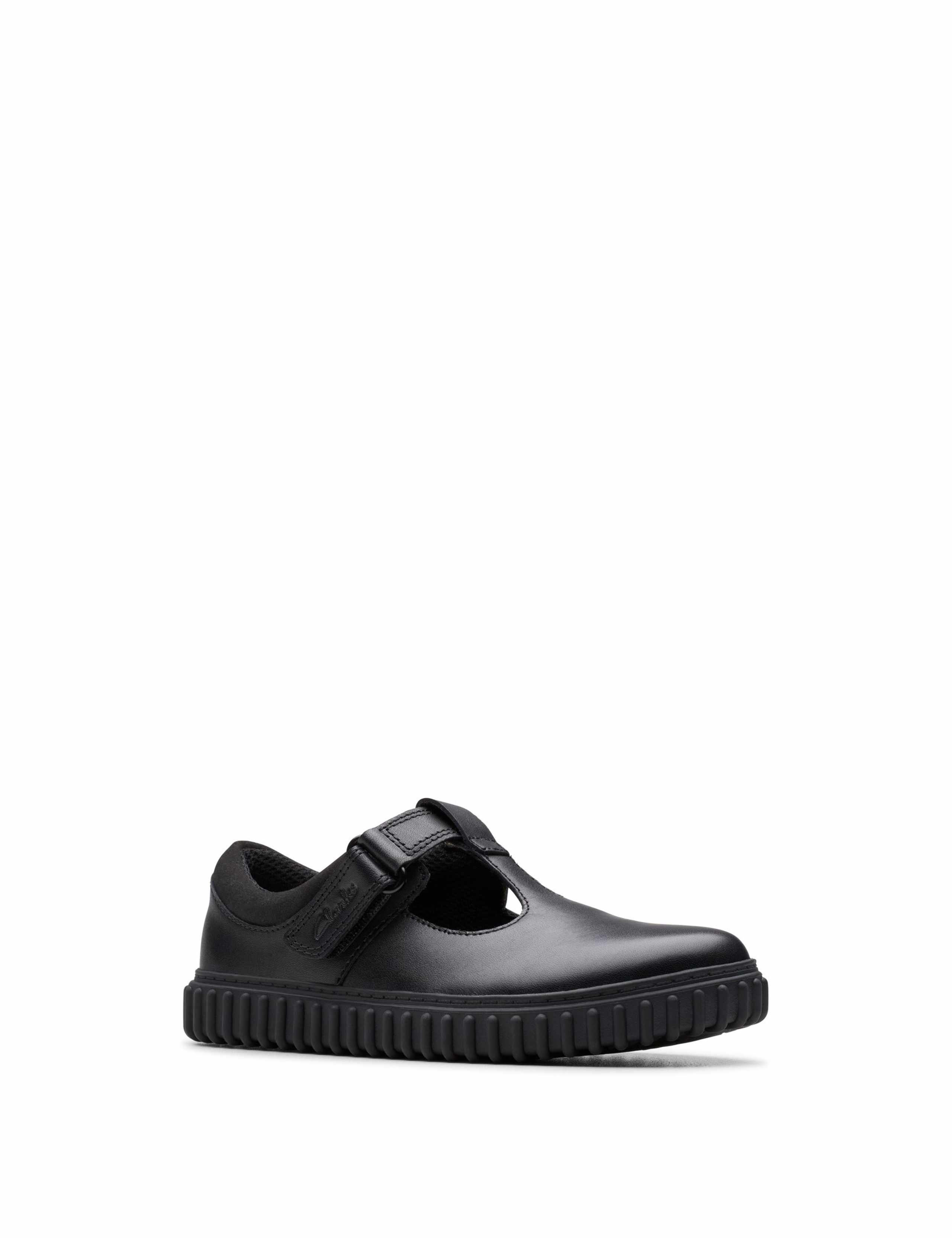 Leather Riptape School Shoes (10 Small - 12½ Small) 2 of 6