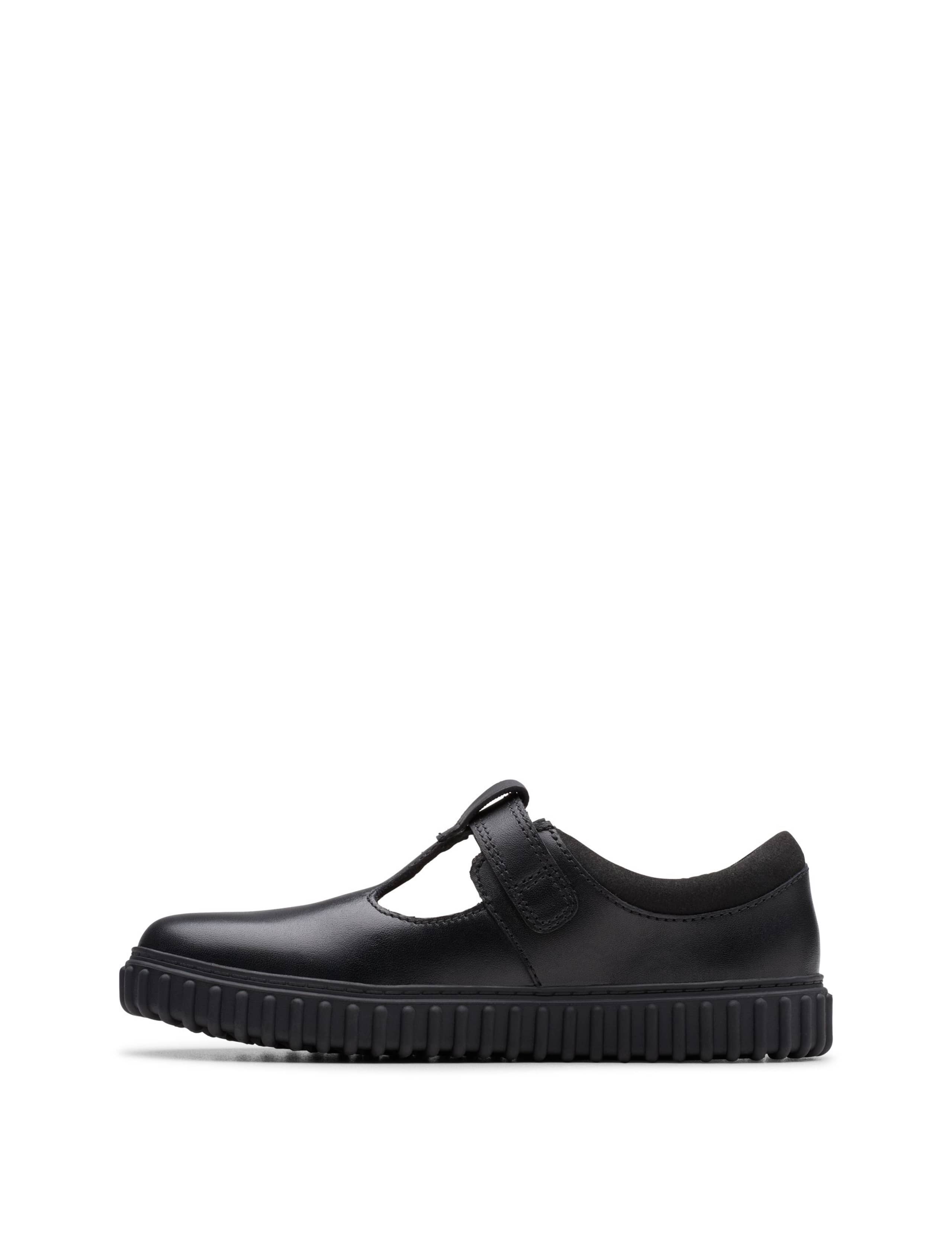 Leather Riptape School Shoes (10 Small - 12½ Small) 3 of 6