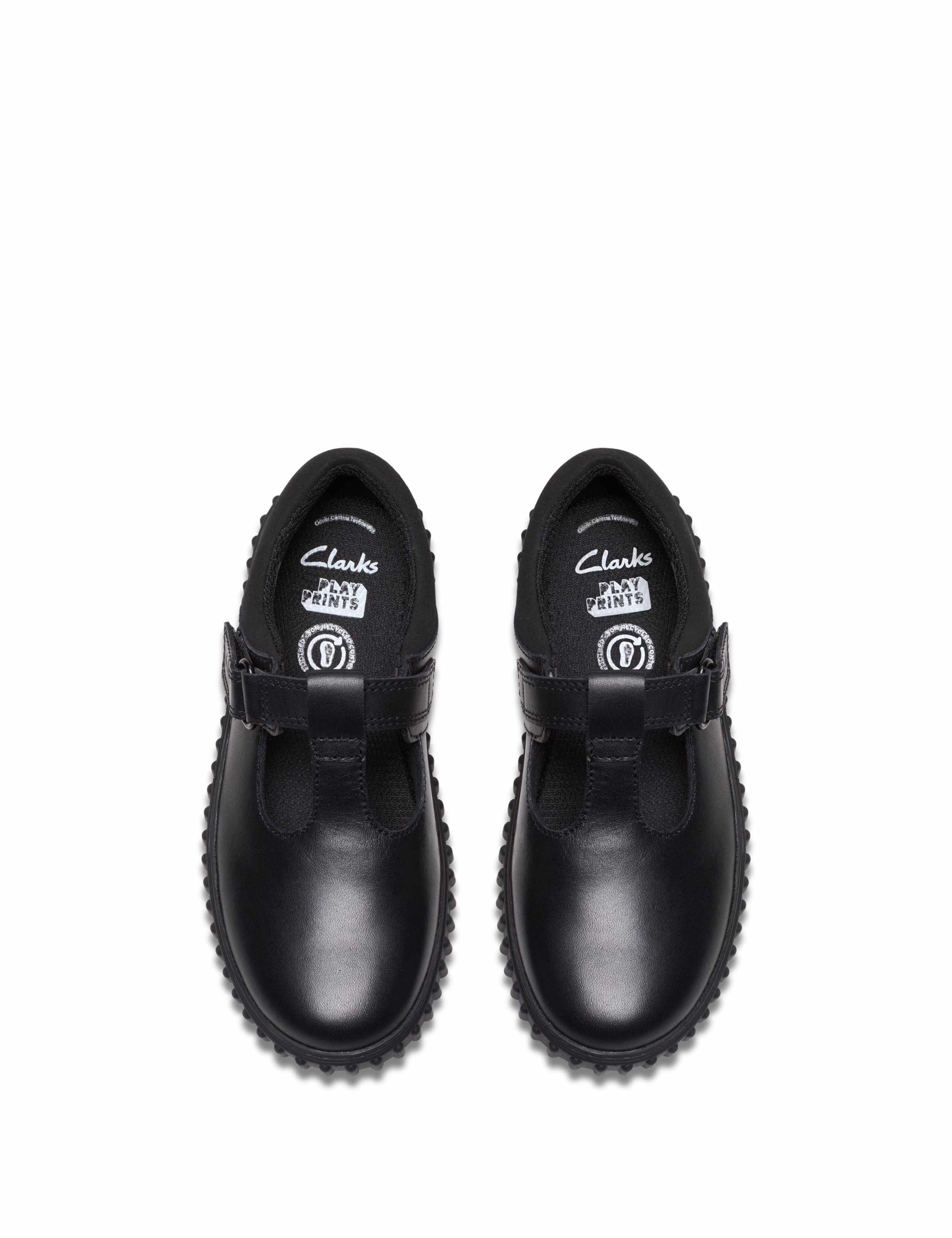 Leather Riptape School Shoes (10 Small - 12½ Small) 4 of 6
