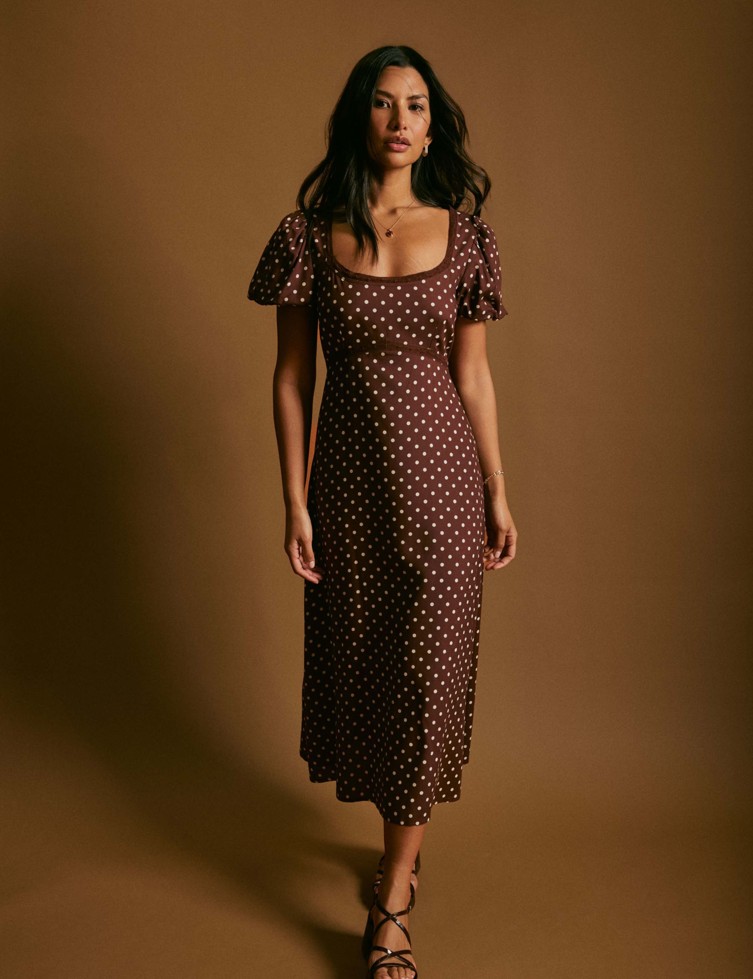 Polka Dot Midi Tea Dress 1 of 1