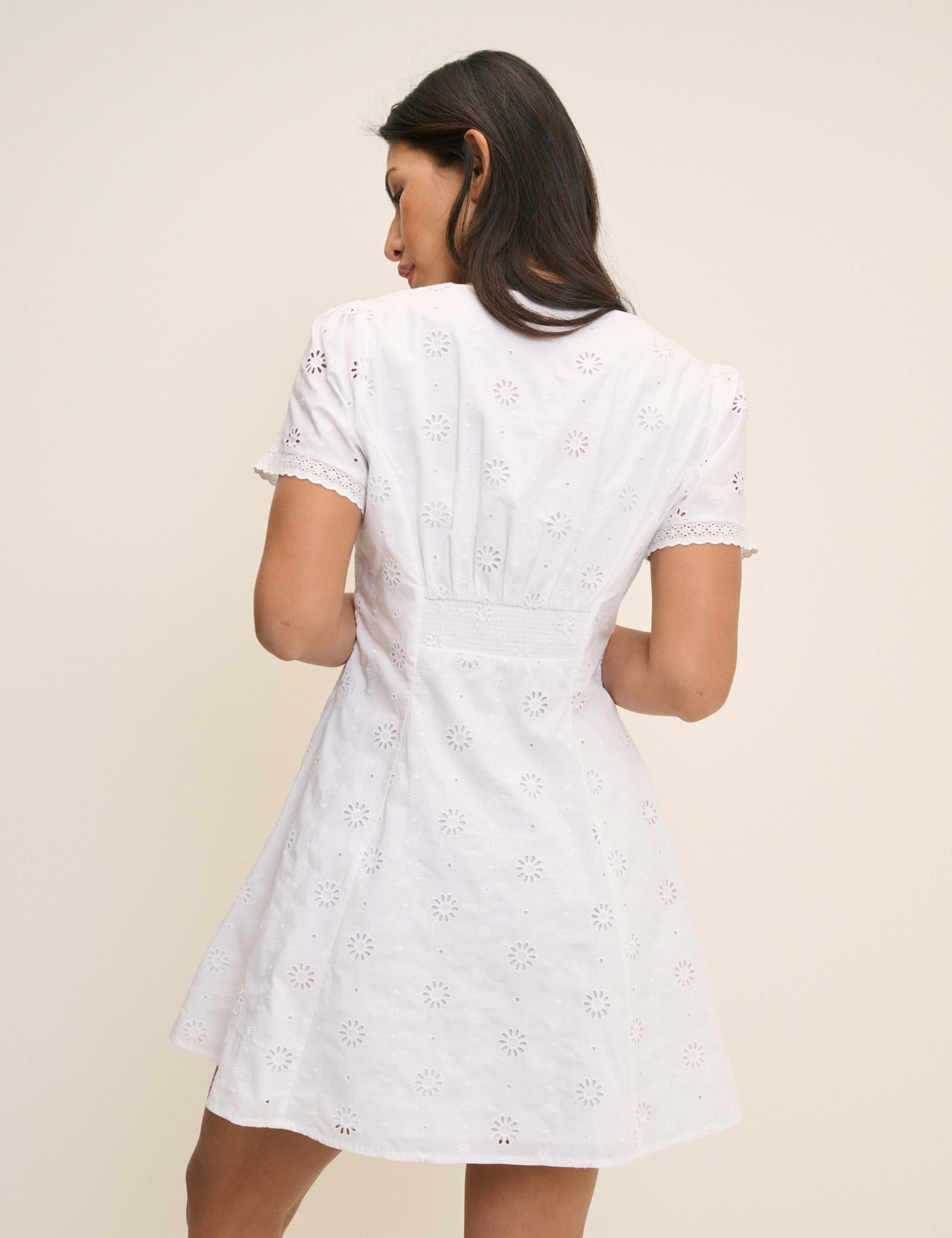Pure Cotton Embroidered Mini Tea Dress 5 of 5
