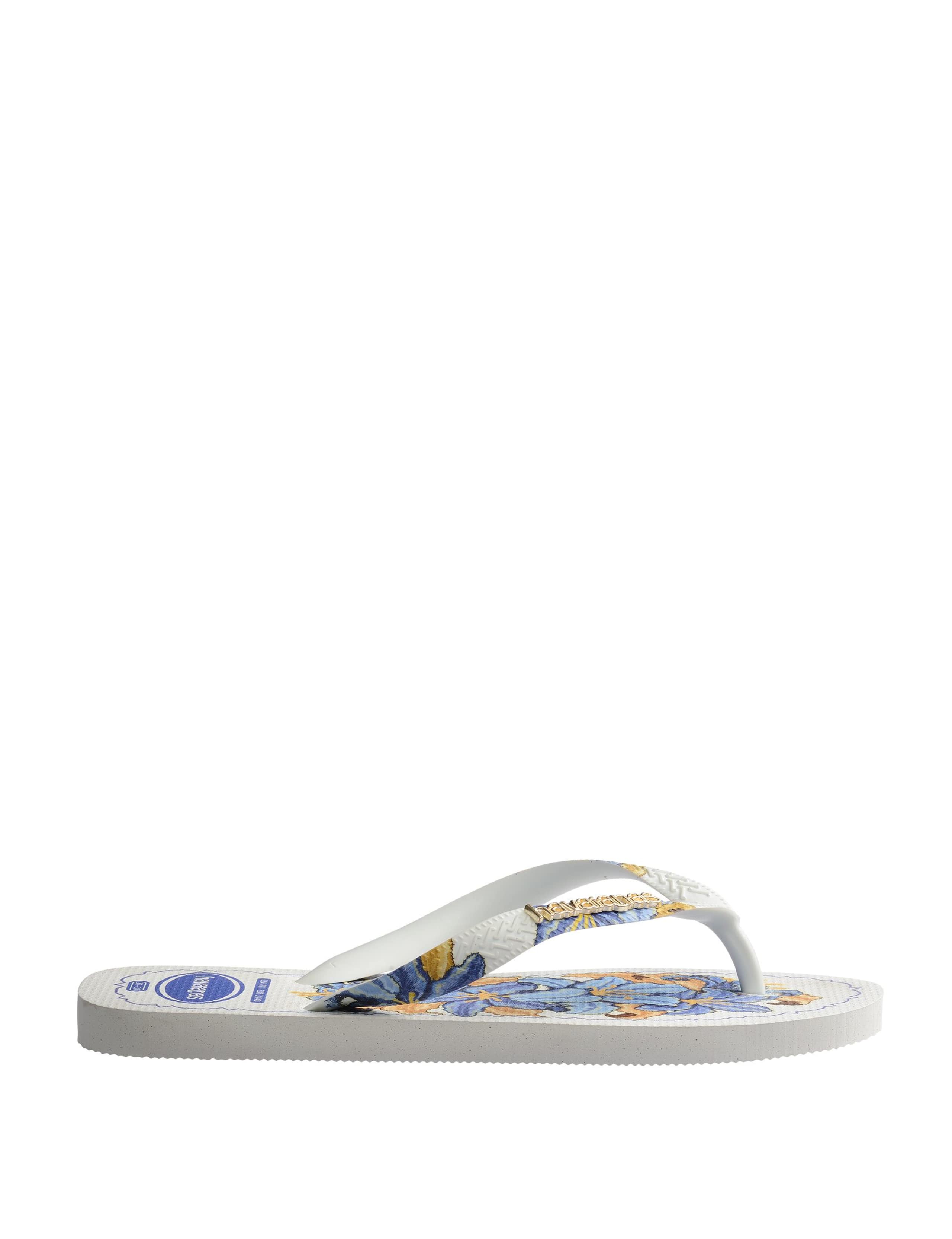 Floral Printed Flip Flops 4 of 10