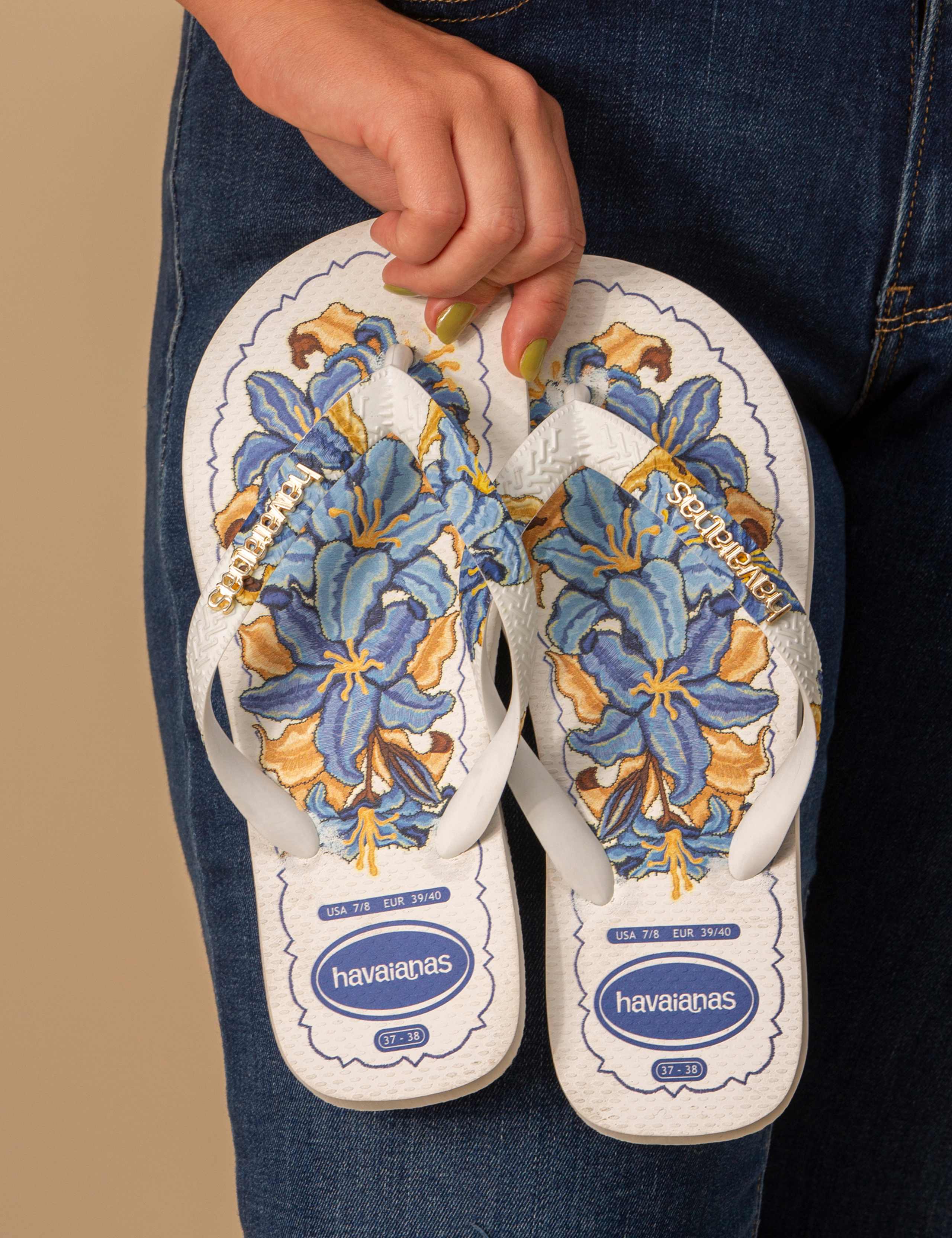 Floral Printed Flip Flops 5 of 10