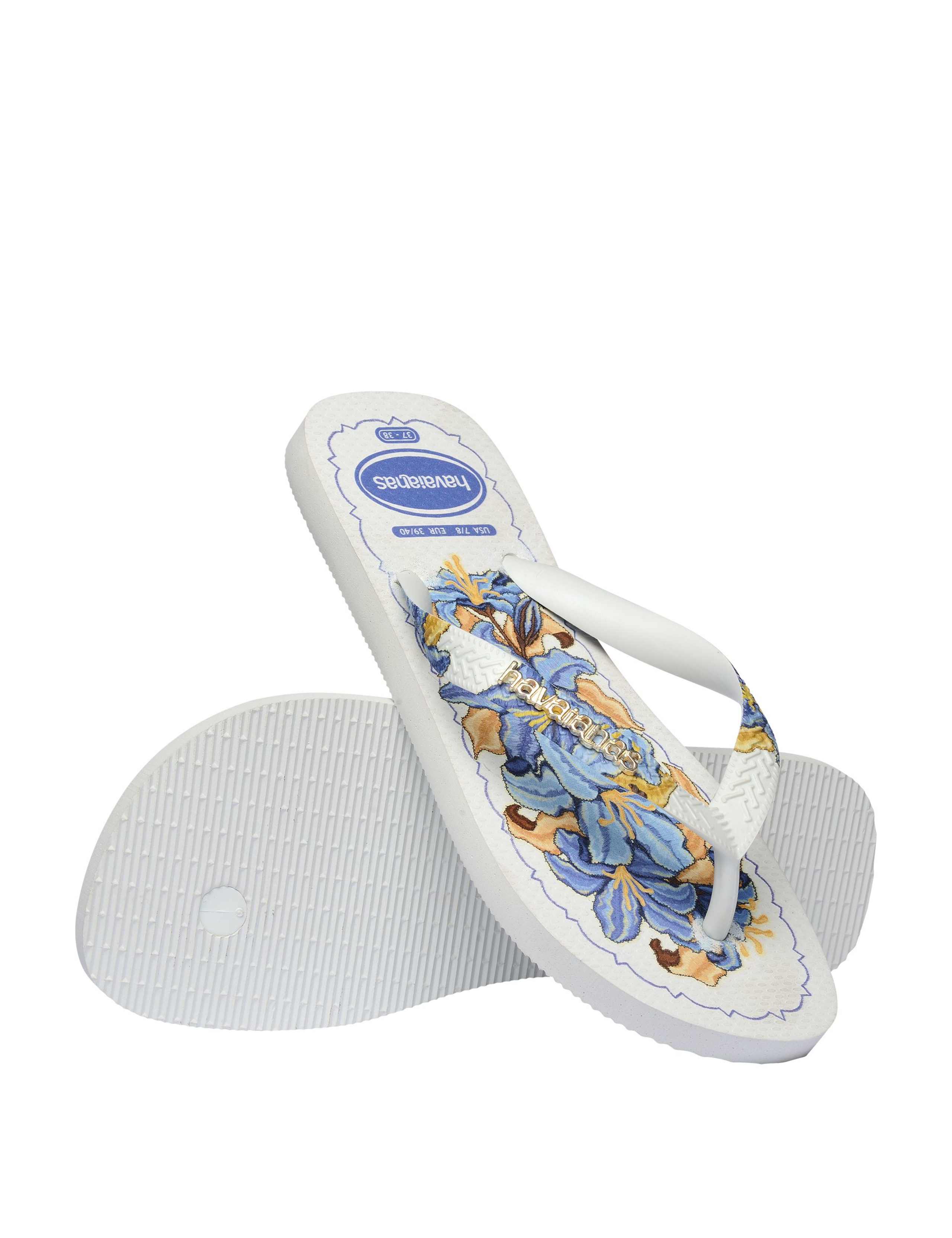 Floral Printed Flip Flops 6 of 10