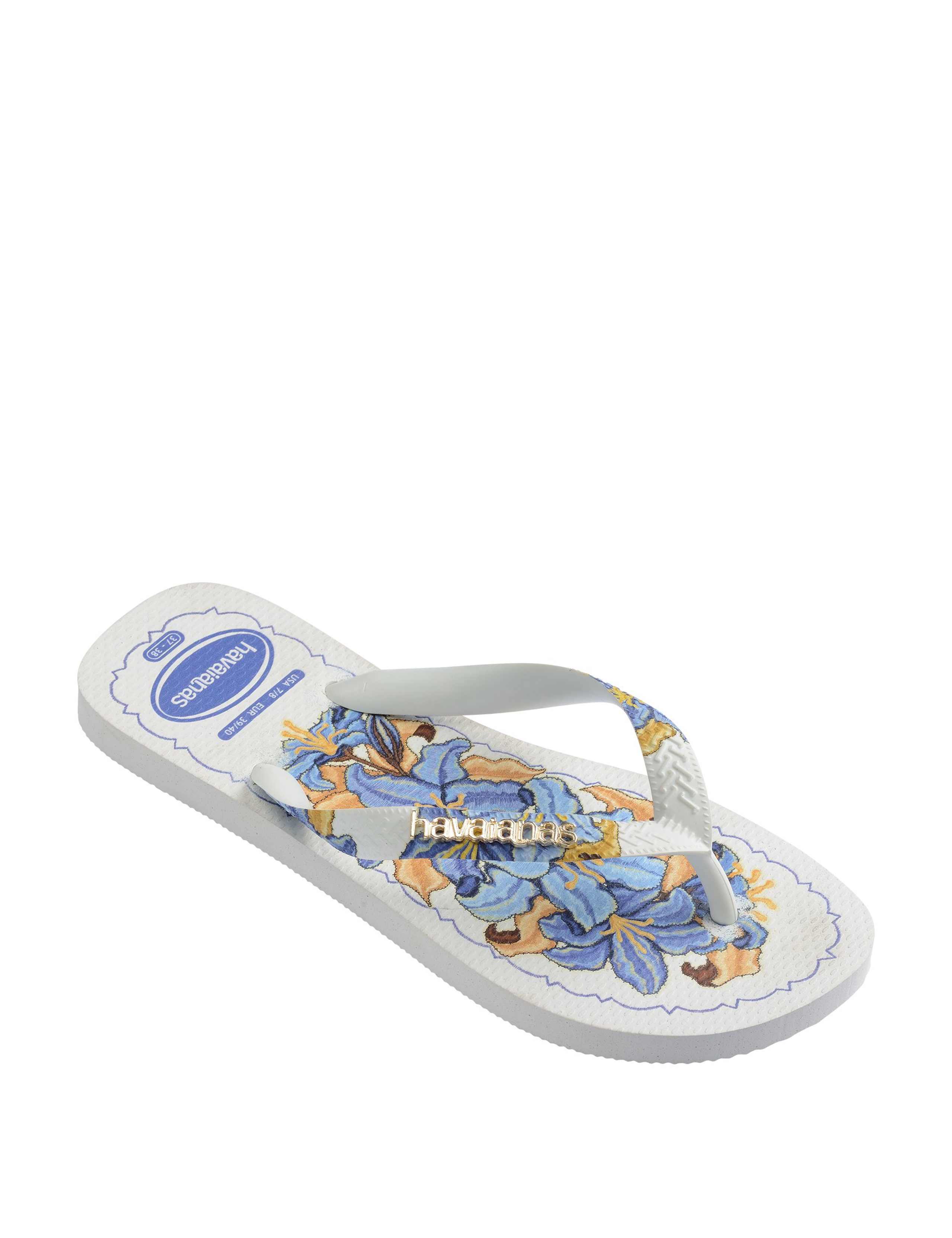 Floral Printed Flip Flops 8 of 10