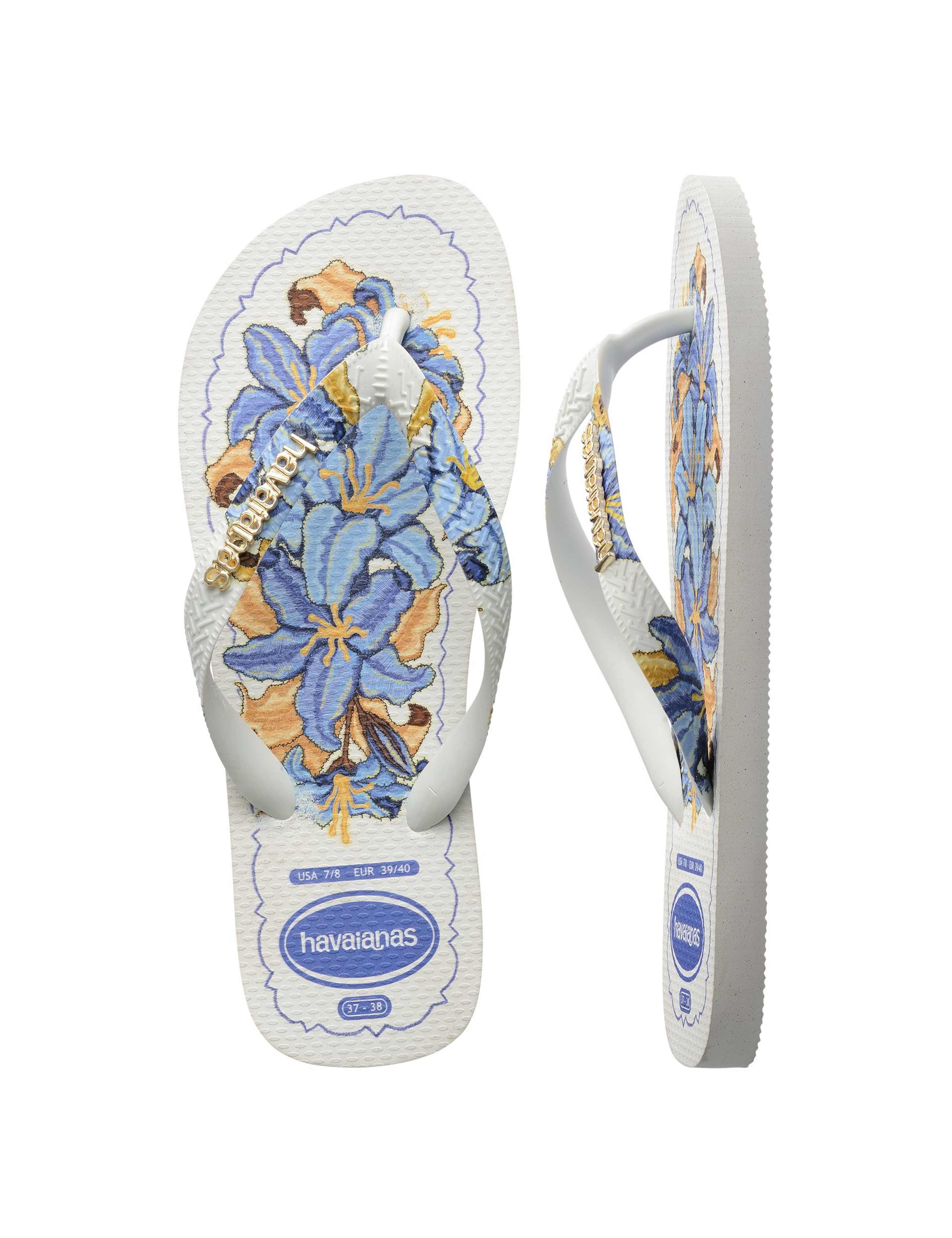 Floral Printed Flip Flops 9 of 10