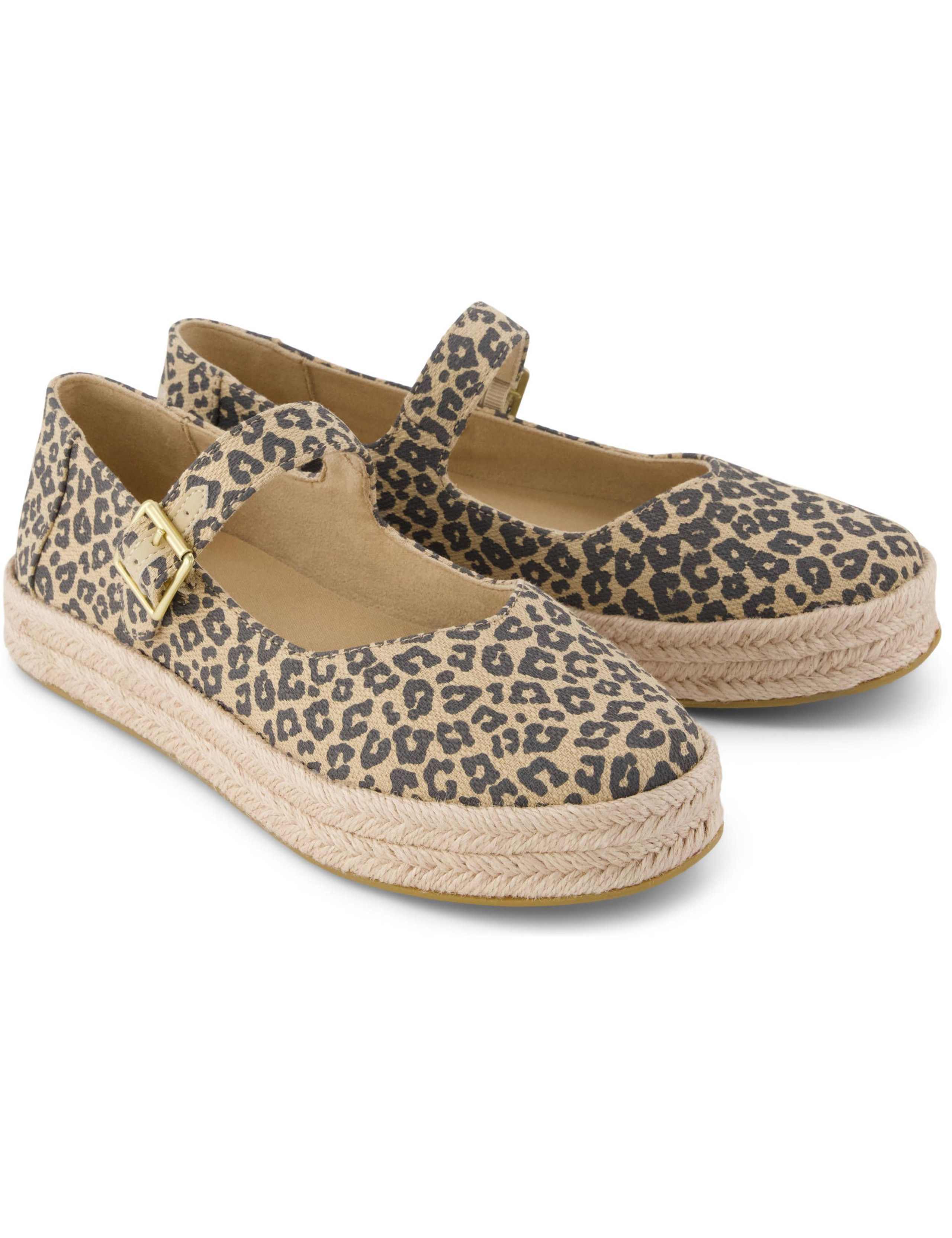 Canvas Leopard Print Mary Jane Espadrilles 3 of 8