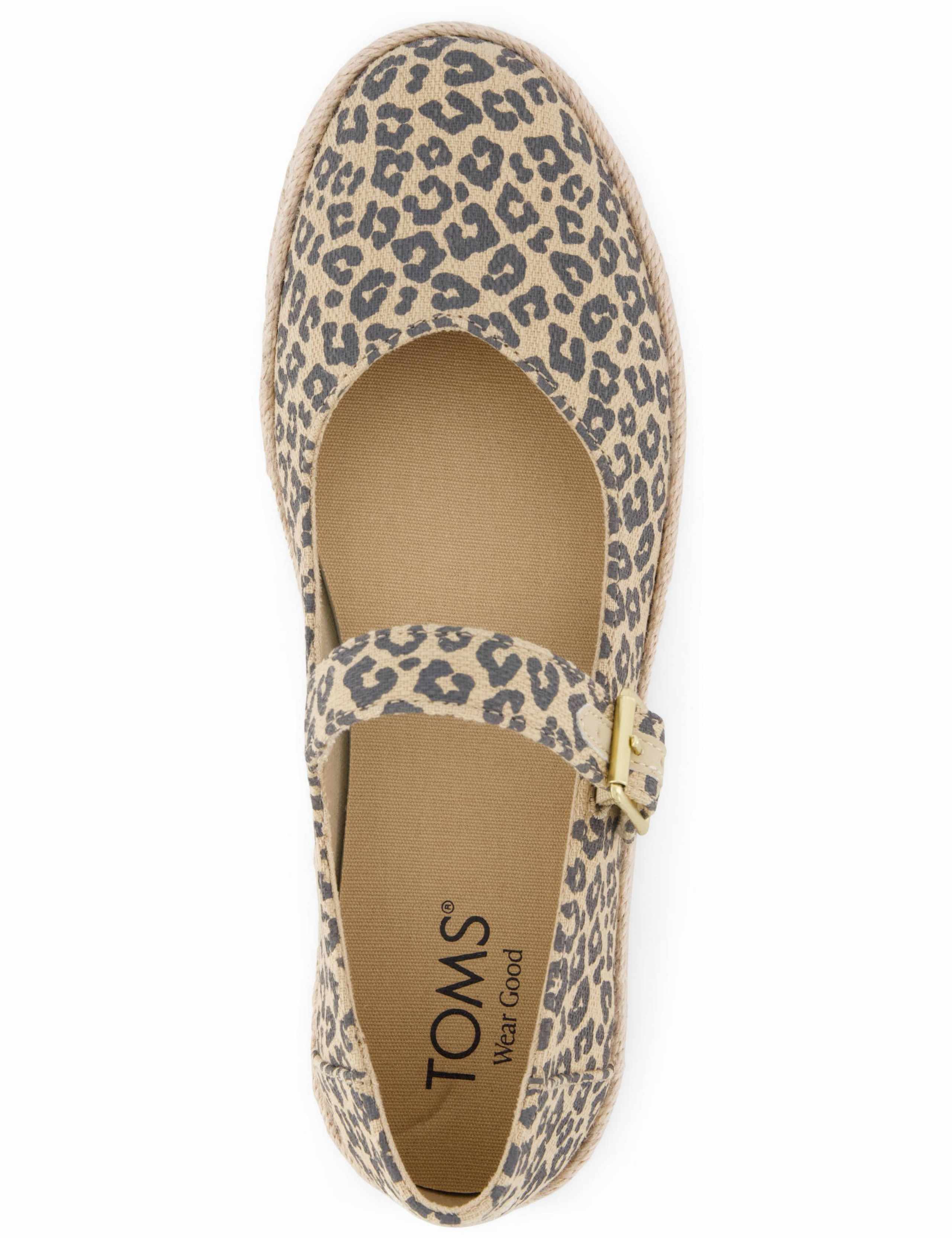 Canvas Leopard Print Mary Jane Espadrilles 4 of 8