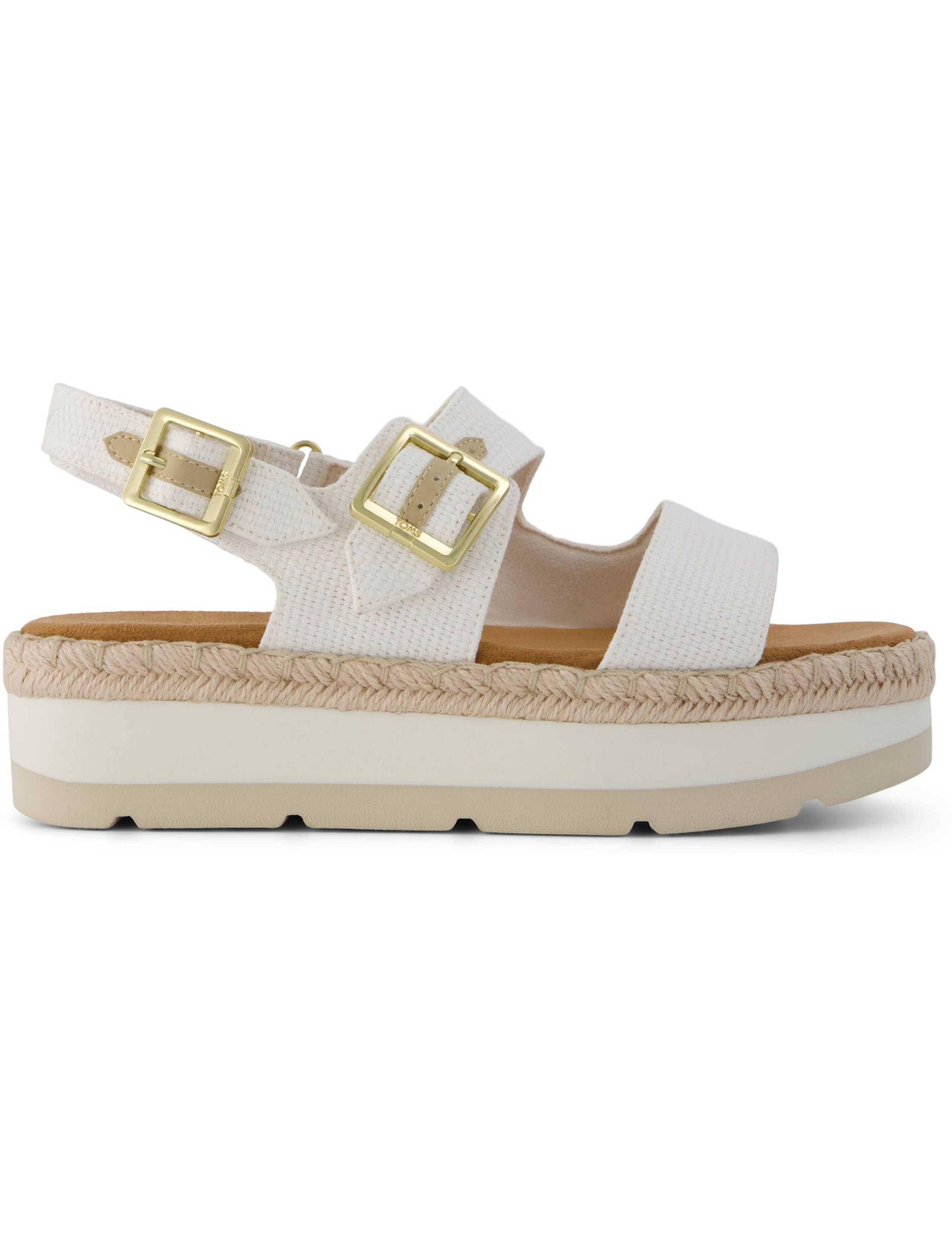 Woven Ankle Strap Flatform Sandals 1 of 9