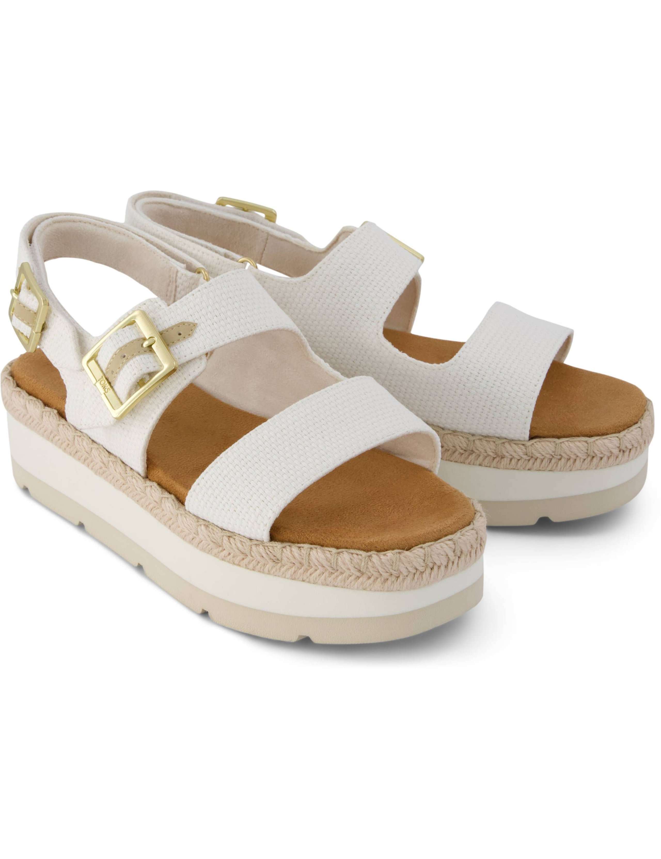 Woven Ankle Strap Flatform Sandals 5 of 9