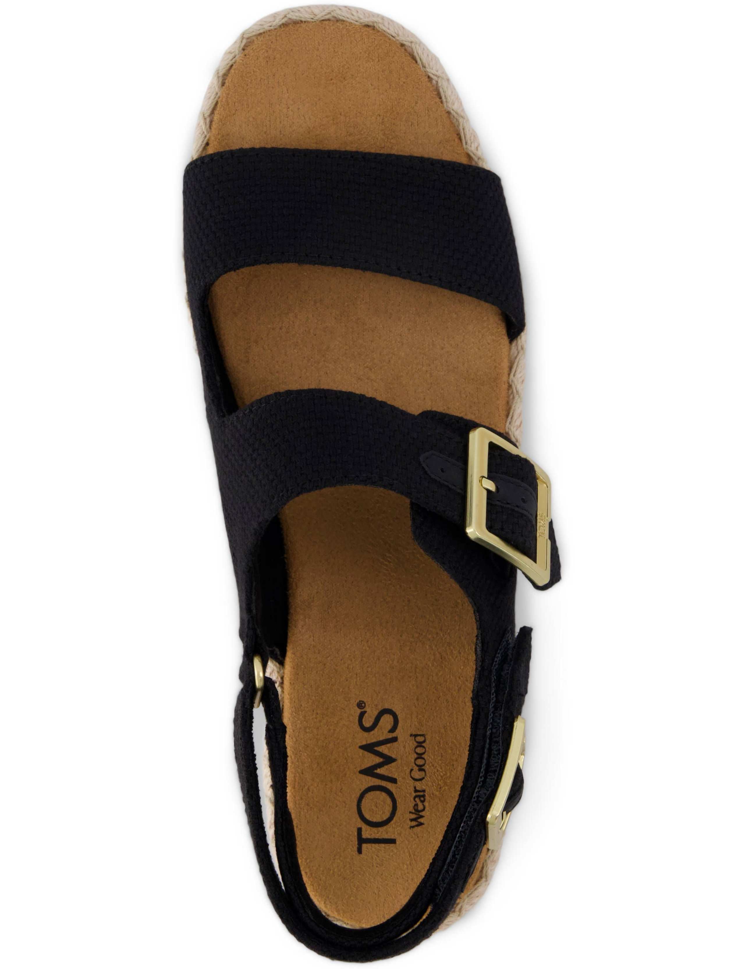 Woven Slingback Strap Flatform Sandals 2 of 9