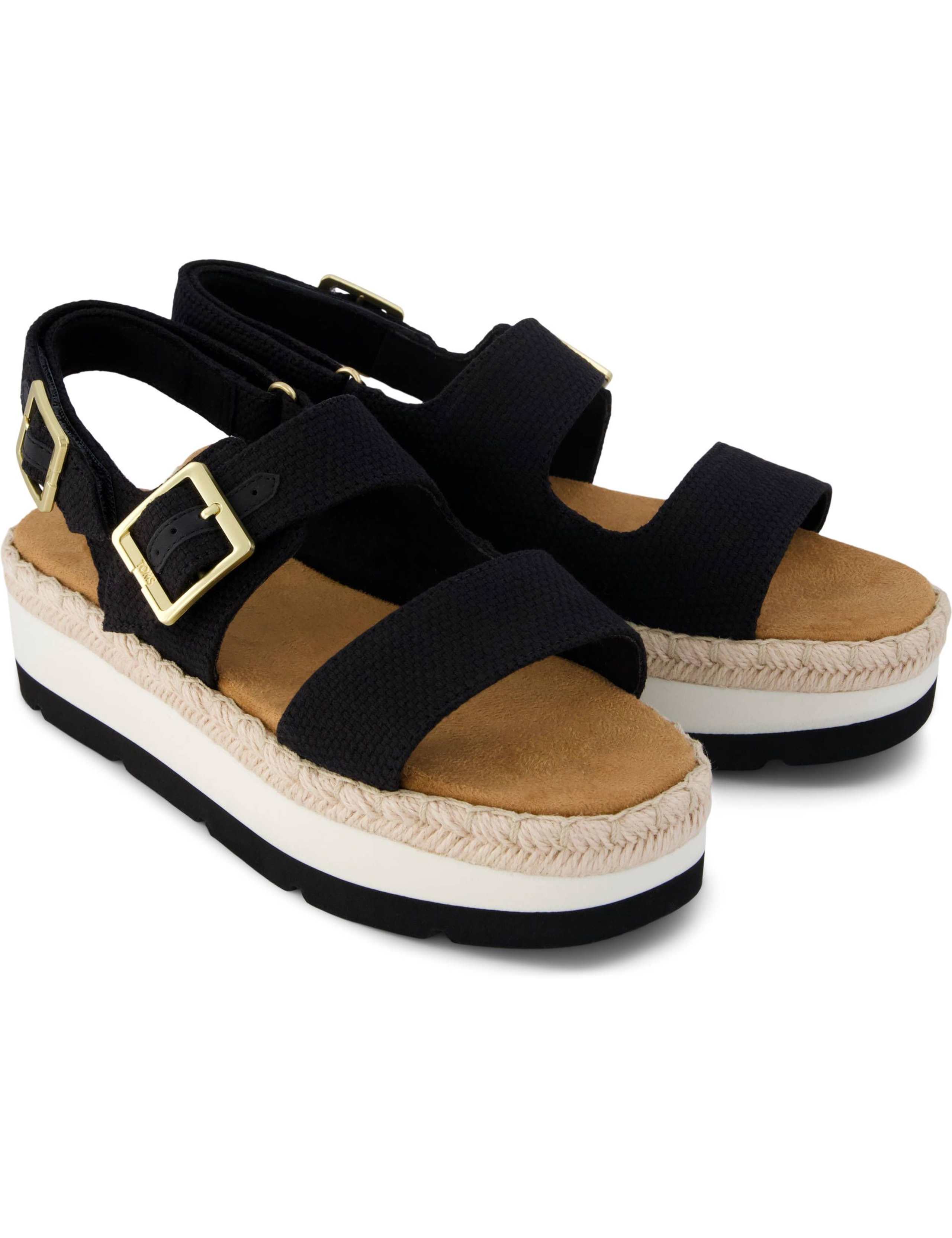 Woven Slingback Strap Flatform Sandals 5 of 9