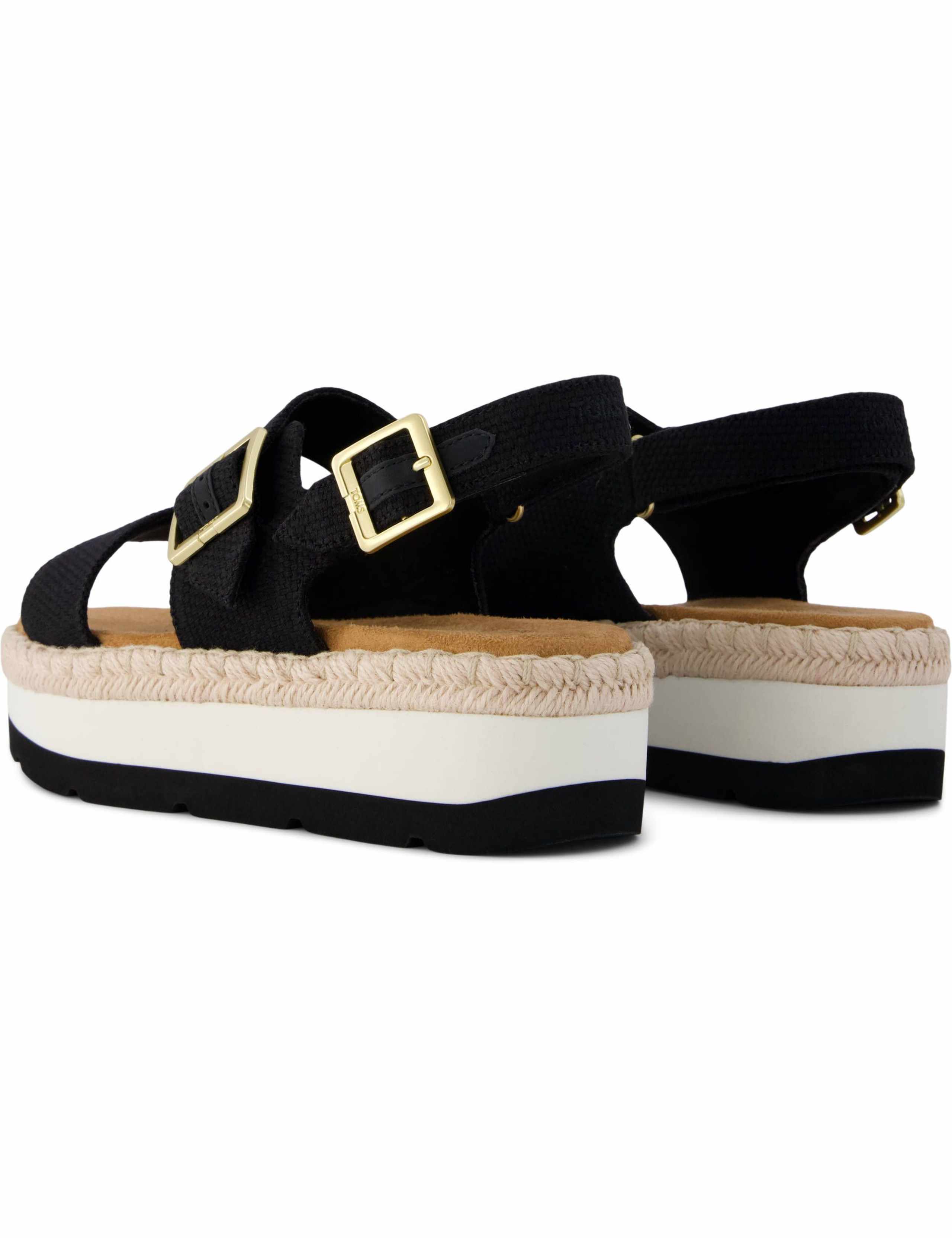 Woven Slingback Strap Flatform Sandals 7 of 9