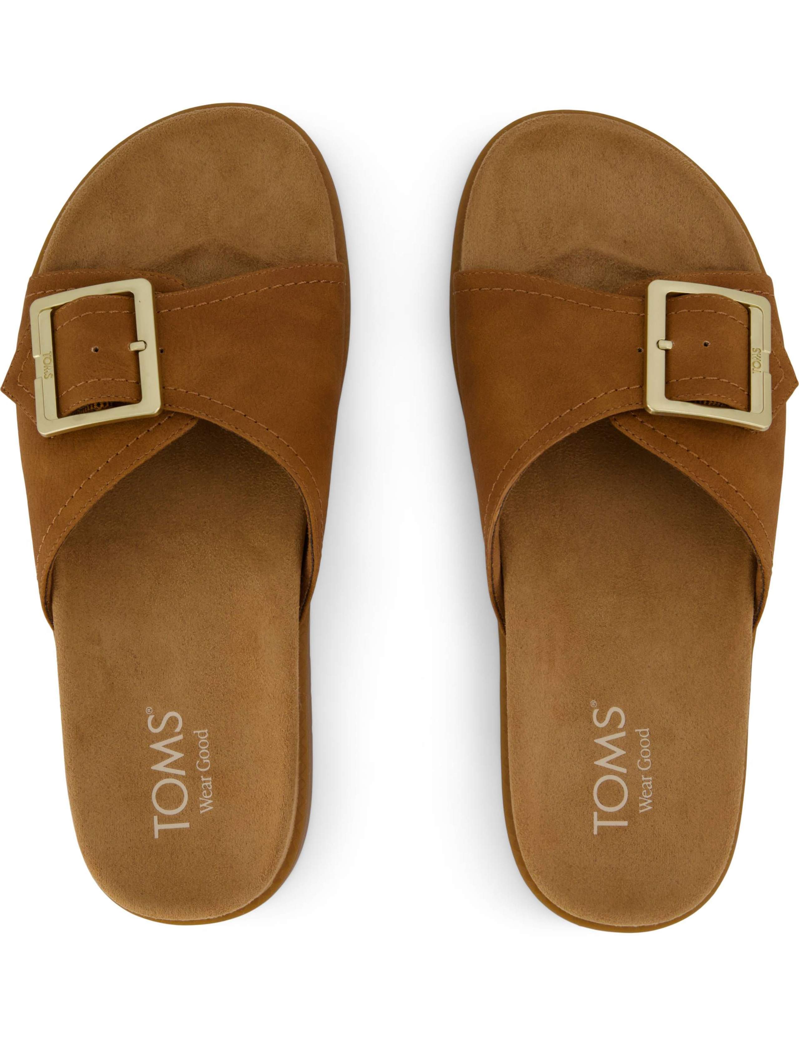 Buckle Flatform Footbed Sliders 3 of 8