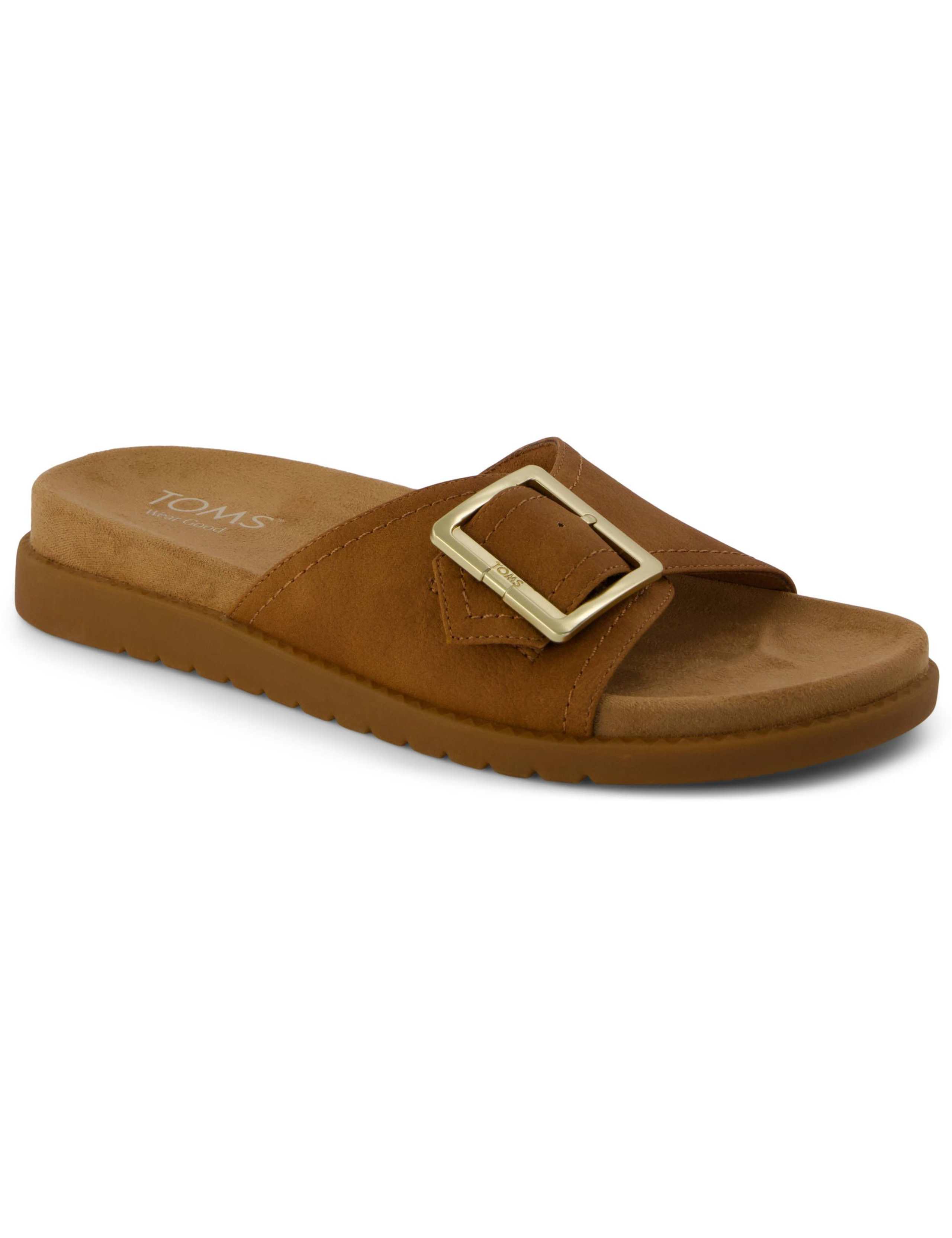 Buckle Flatform Footbed Sliders 4 of 8