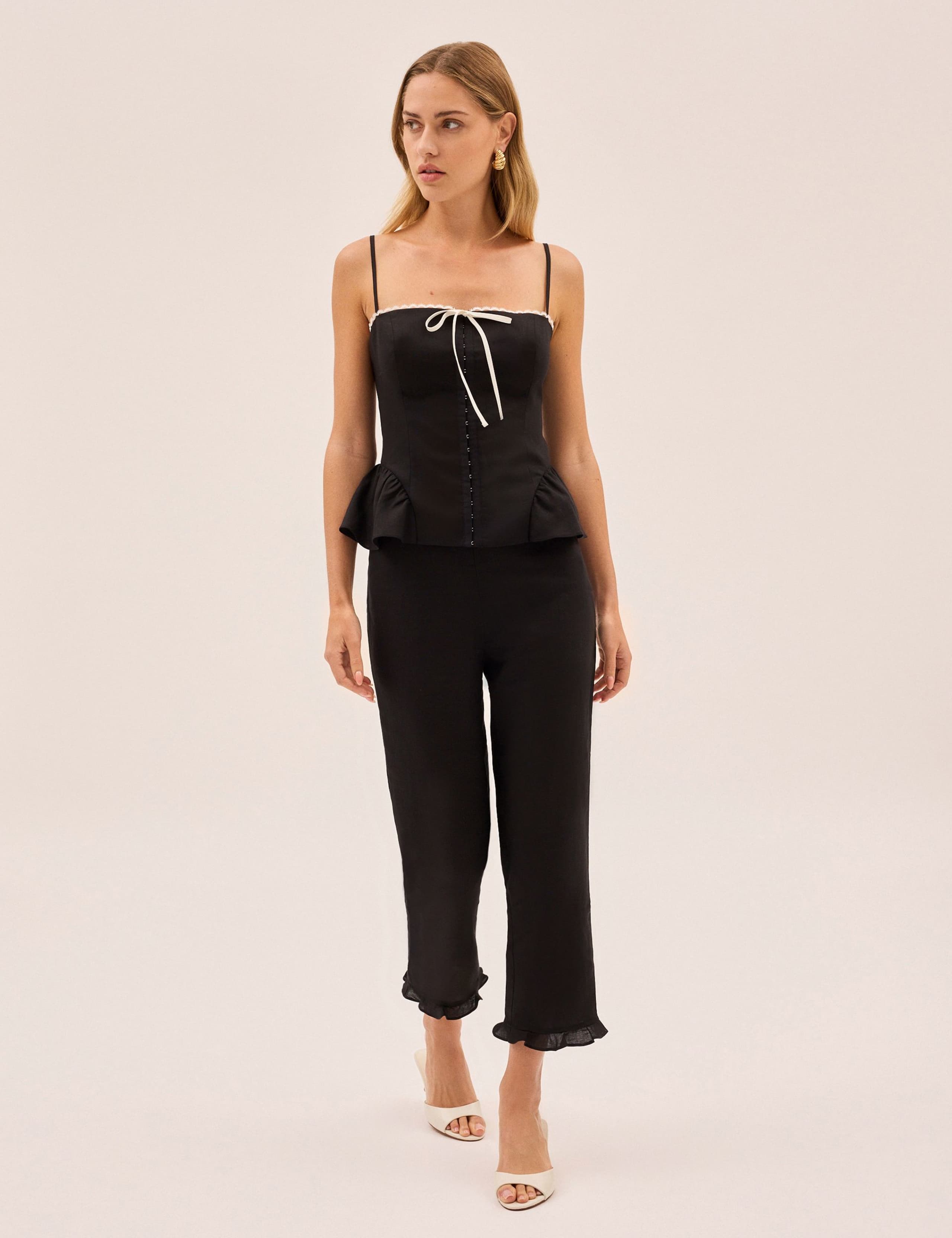 Square Neck Top with Linen 4 of 6