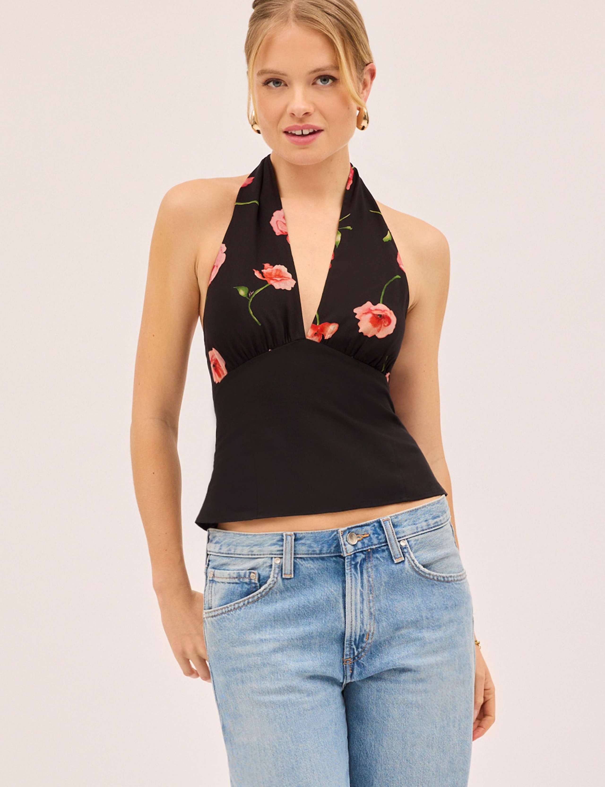 Floral Halter Neck Blouse 5 of 6