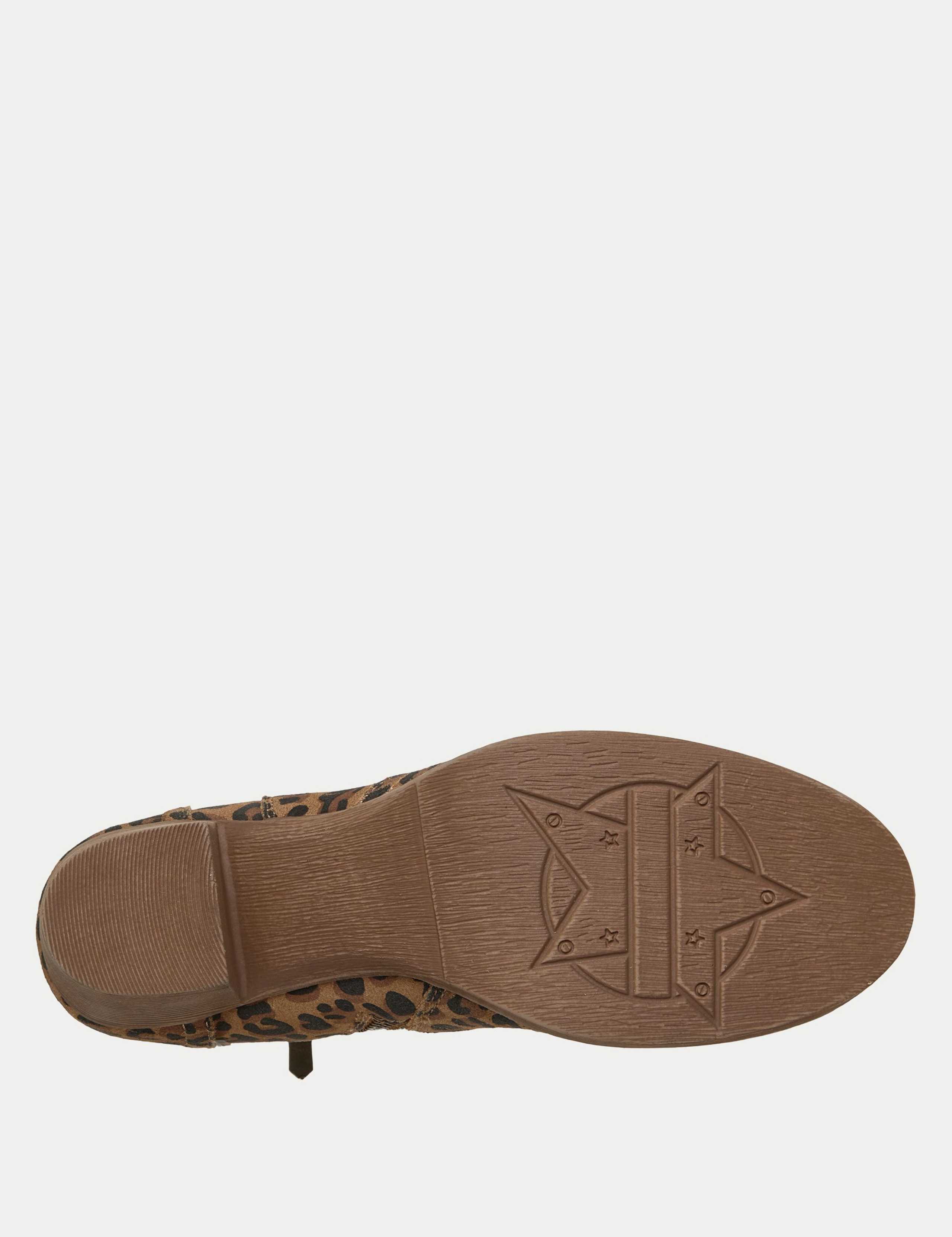 Taxi Western Way Suede Animal Print Ankle Boots 3 of 5