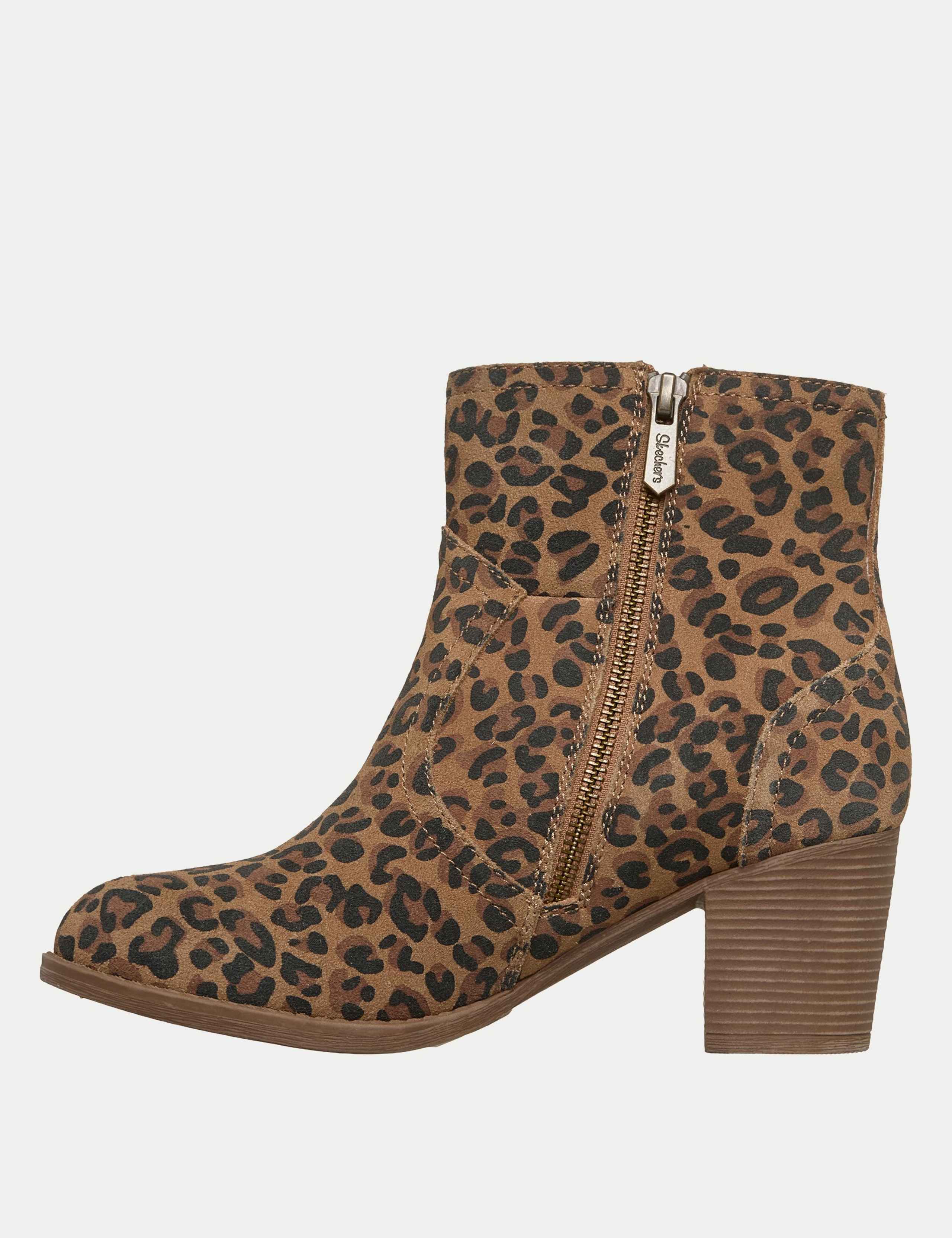 Taxi Western Way Suede Animal Print Ankle Boots 4 of 5