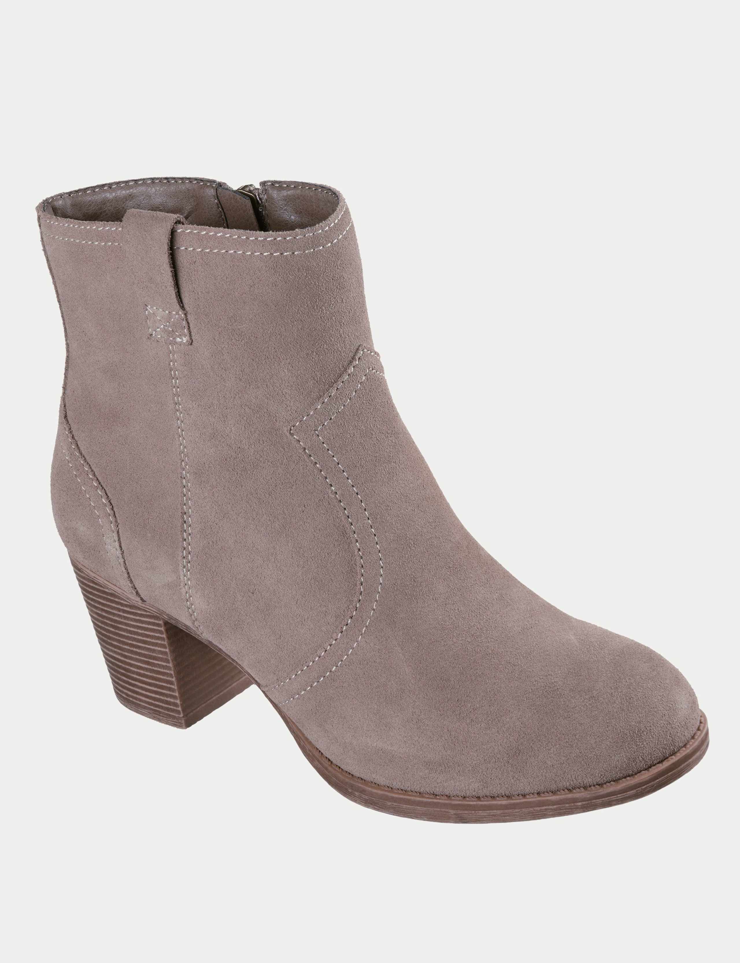 Taxi – Western Way Leather Block Heel Ankle Boots 3 of 5